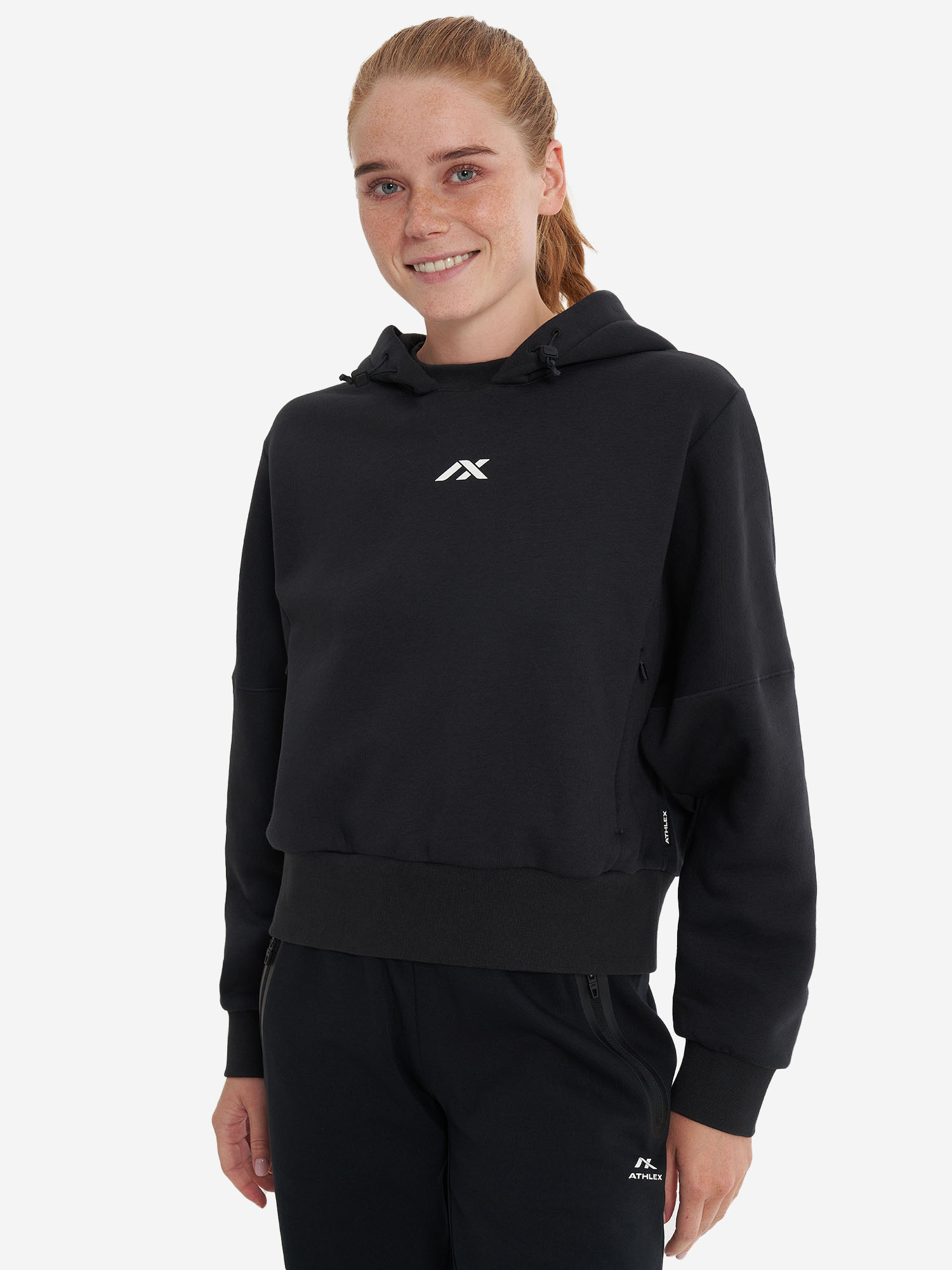 фото Худи женское athlex, черный