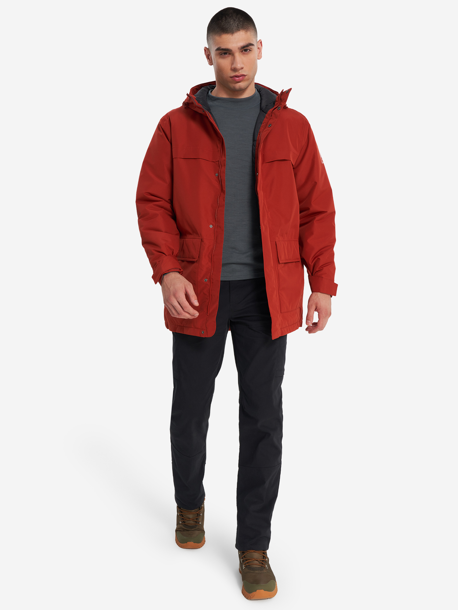 фото Куртка утепленная мужская jack wolfskin winterlager, оранжевый
