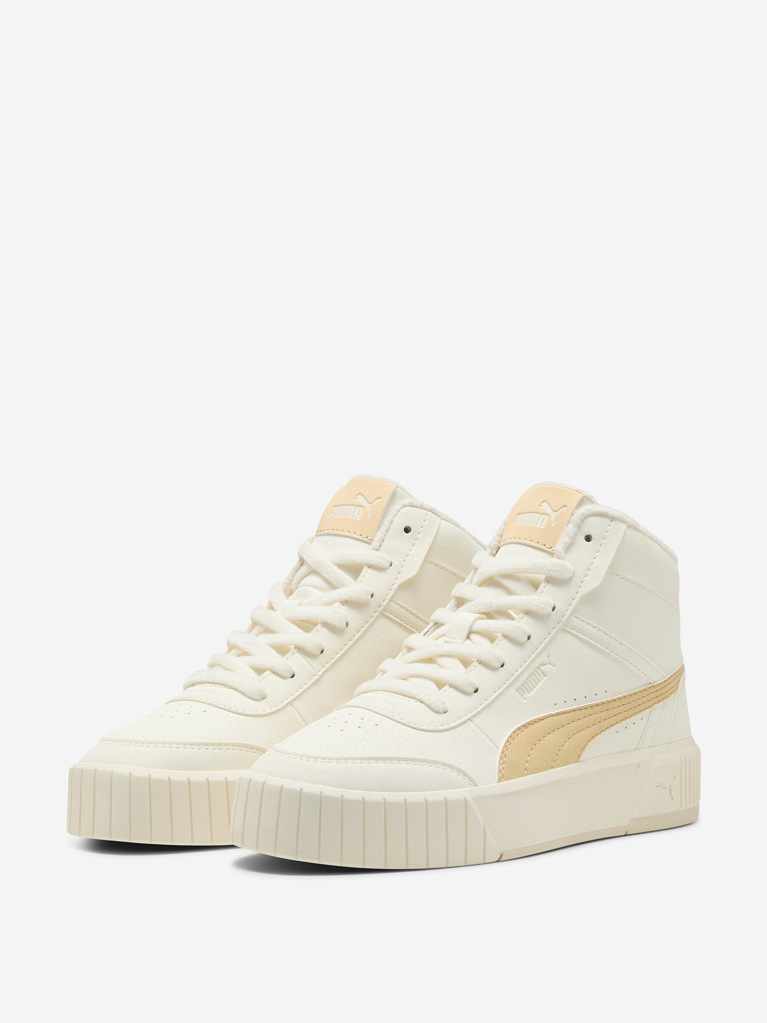 фото Кеды женские puma carina mia wtr, бежевый