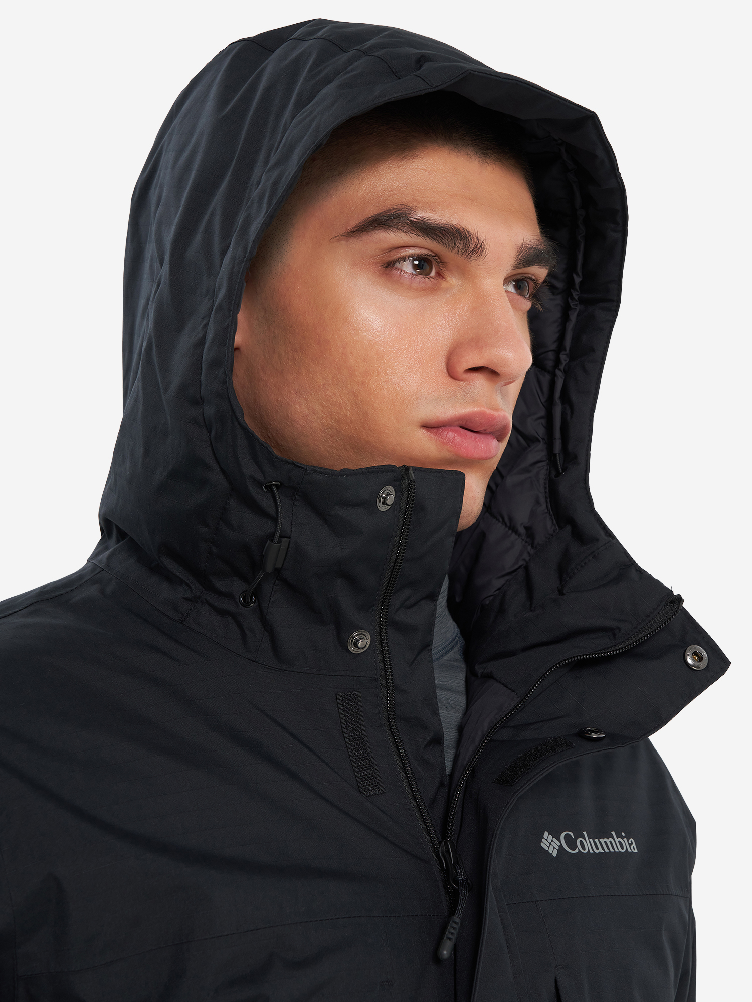 фото Пуховик мужской columbia oak harbor long insulated jacket, черный