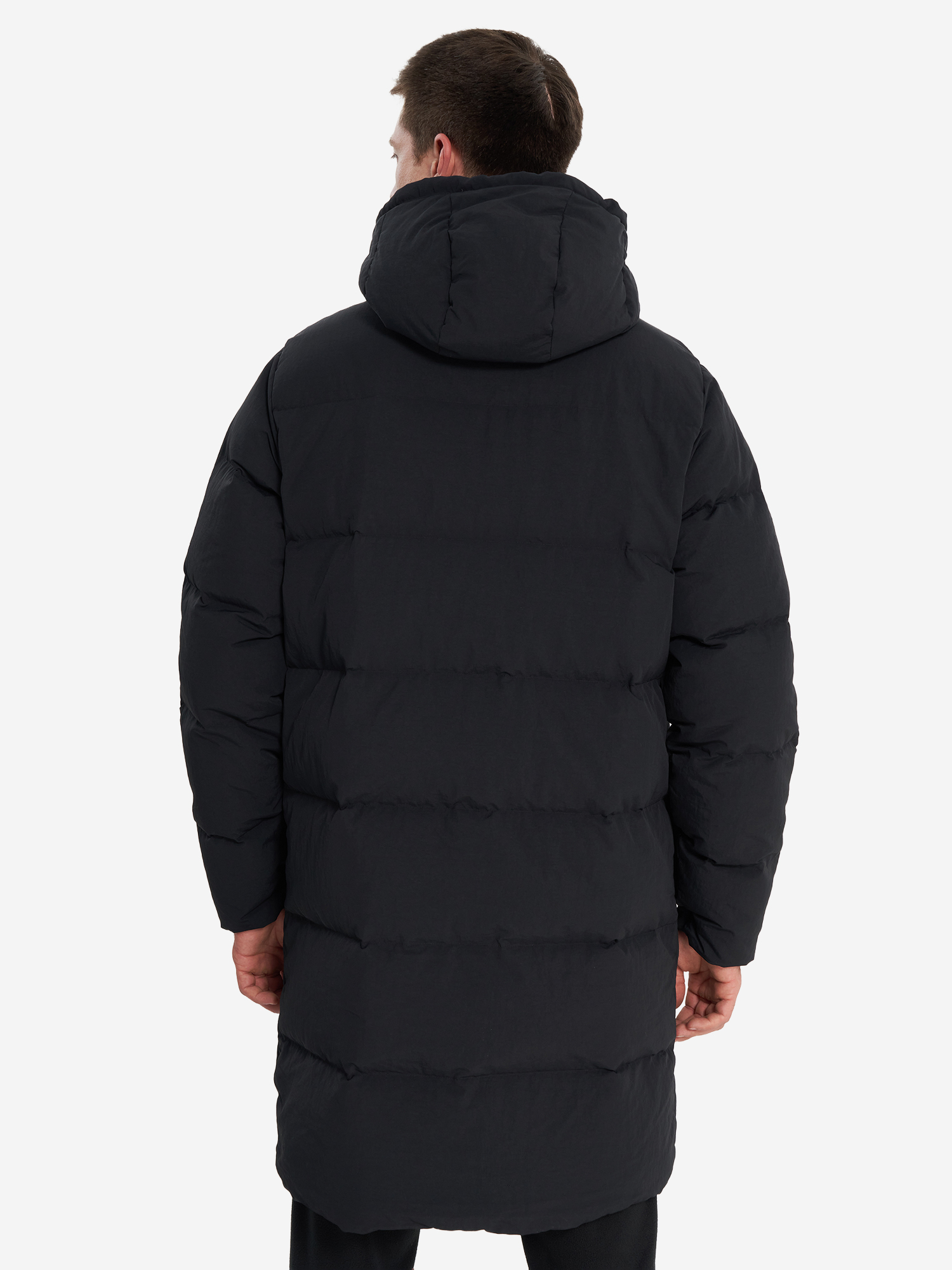 фото Пуховик мужской jack wolfskin nordlicht, черный