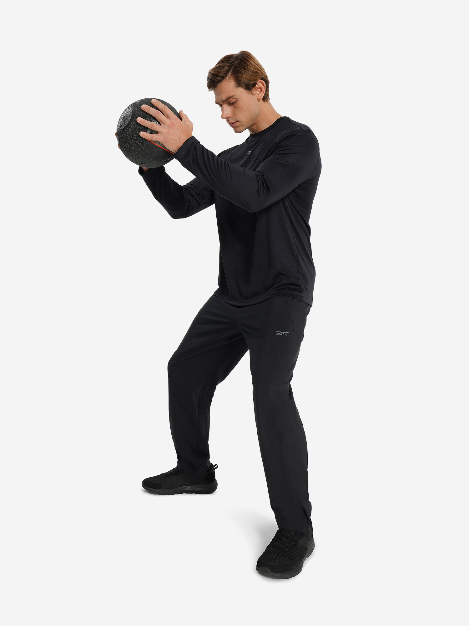 фото Брюки мужские reebok id train, черный