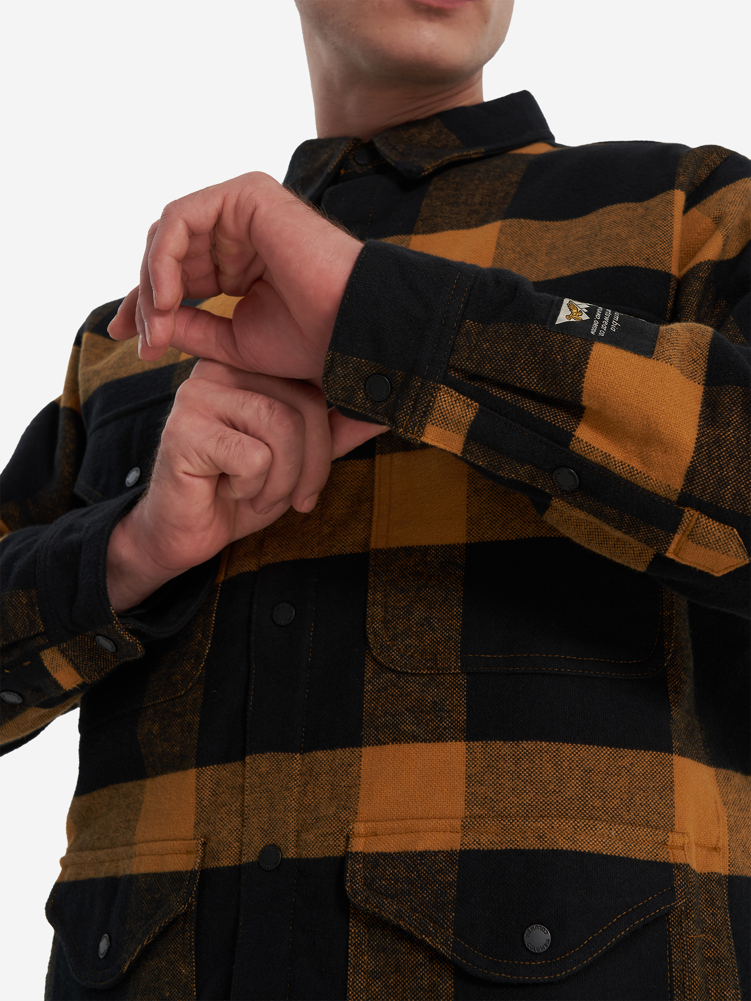 фото Легкая куртка мужская columbia high cascades shirt jacket, желтый