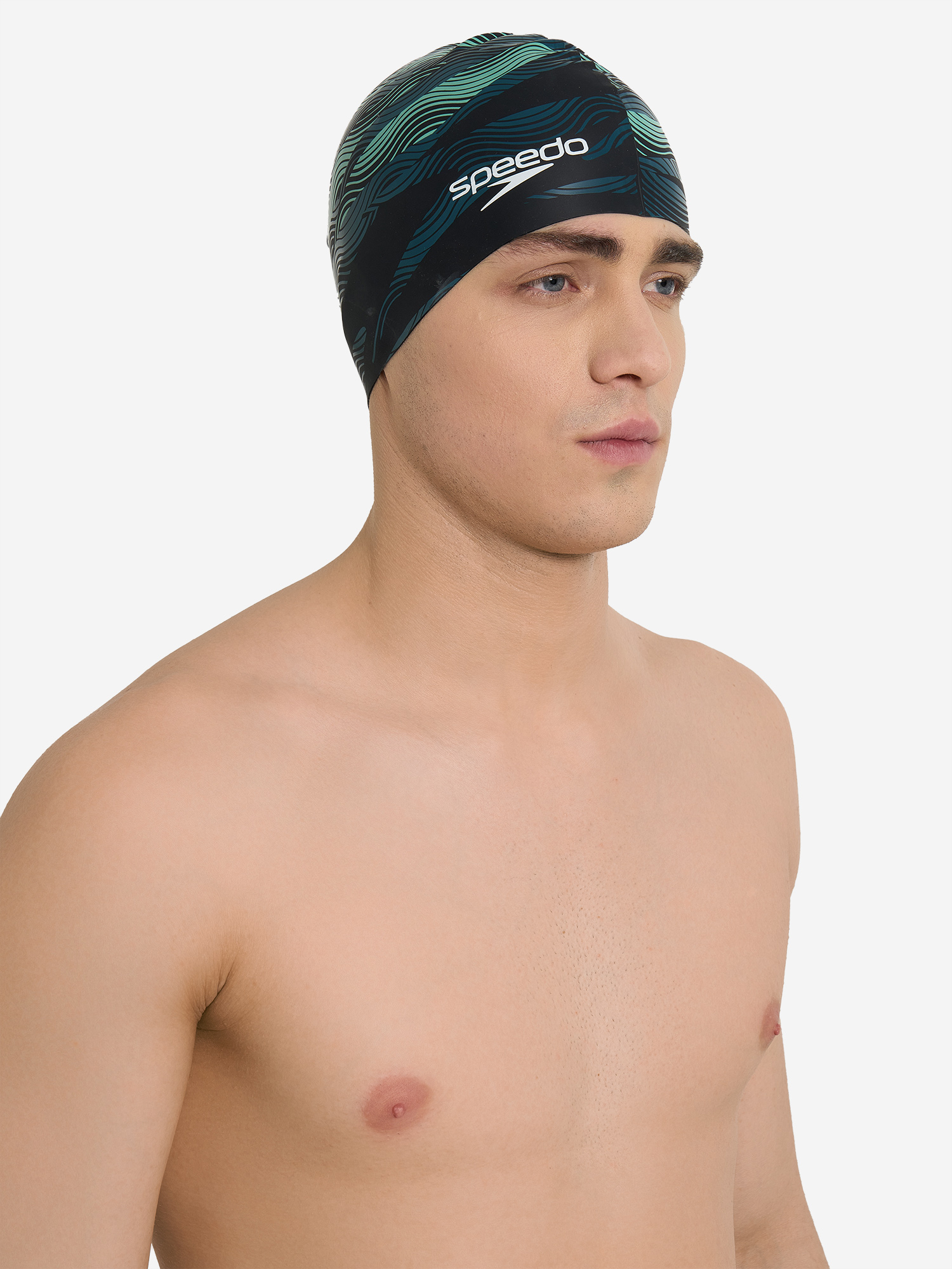 фото Шапочка для плавания speedo, черный