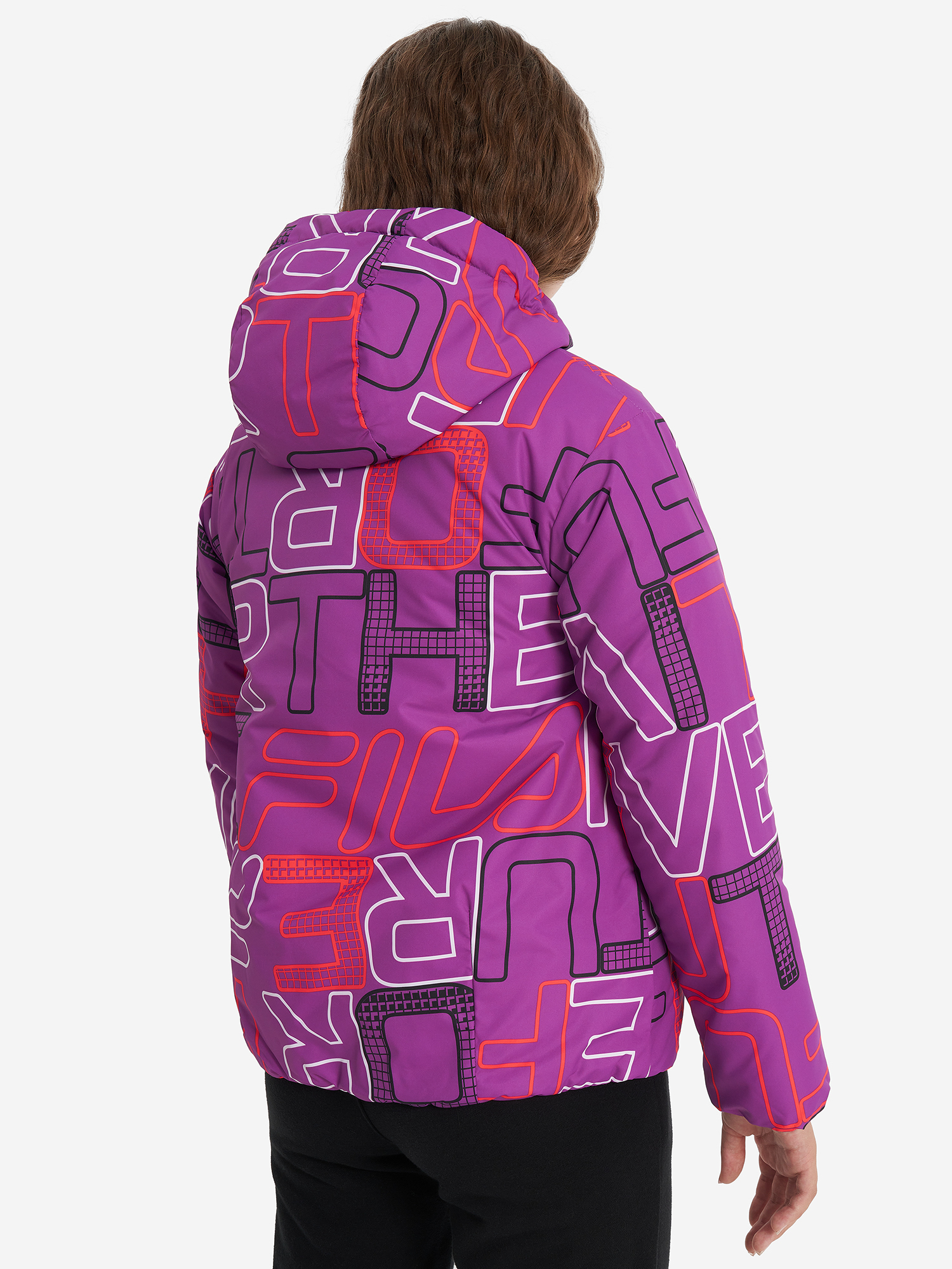 фото Куртка утепленная для девочек fila, фиолетовый