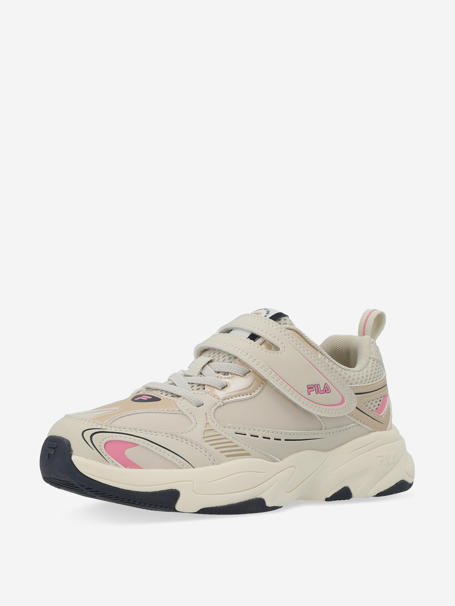 фото Кроссовки для девочек fila shein v pu, бежевый