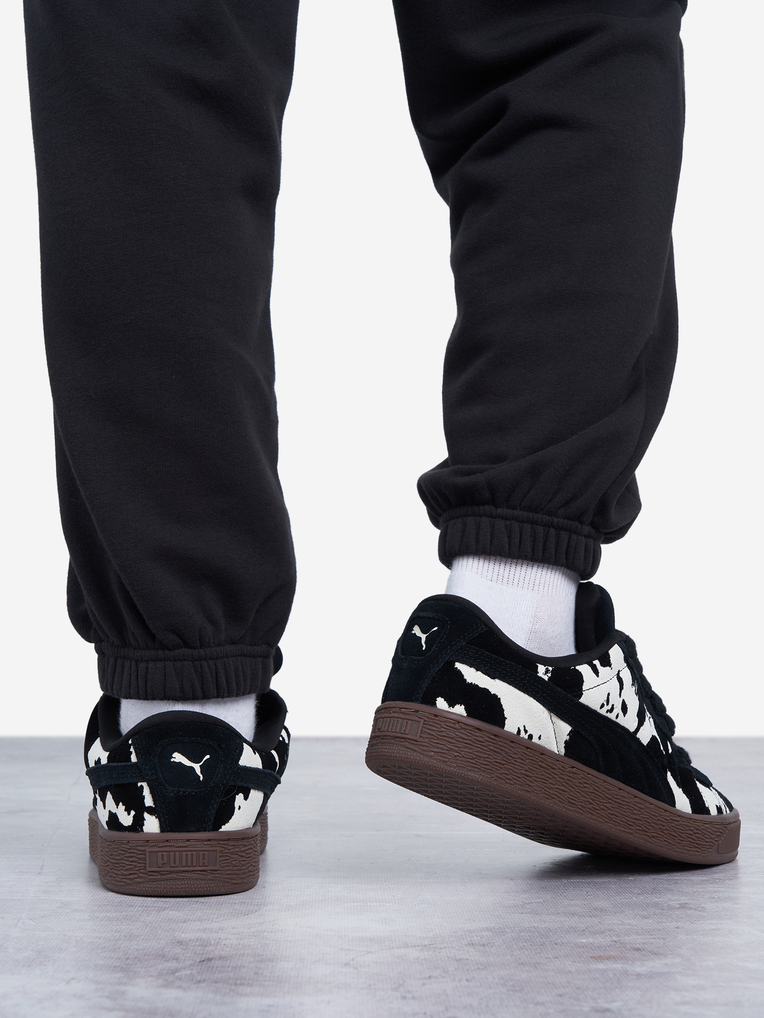 фото Кеды женские puma suede xl wild instinct, черный