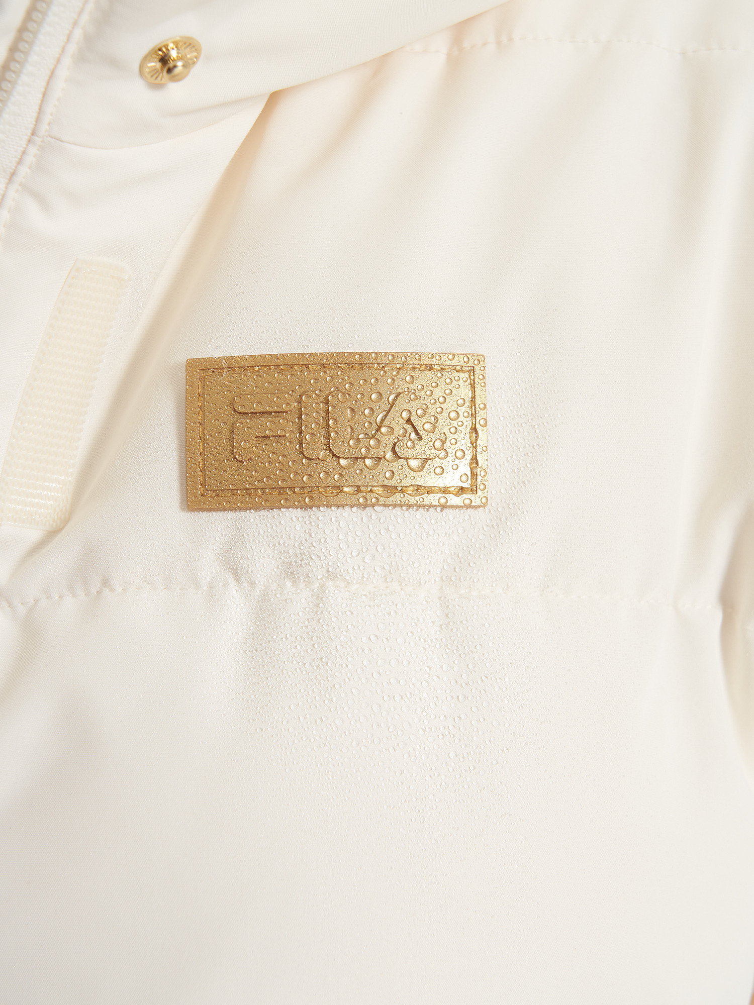 фото Пуховик женский fila, бежевый