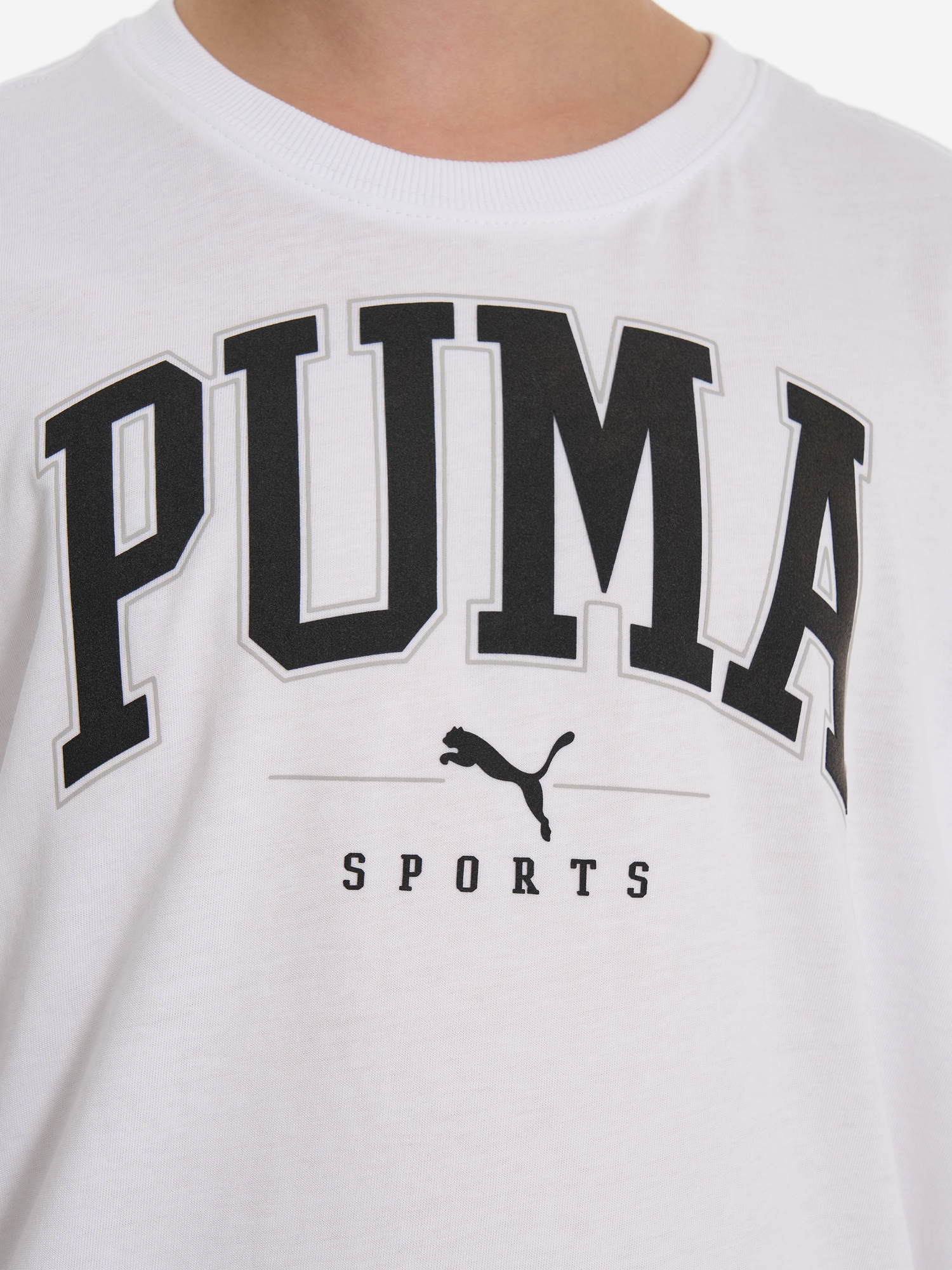 фото Футболка для мальчиков puma squad big graphic, белый