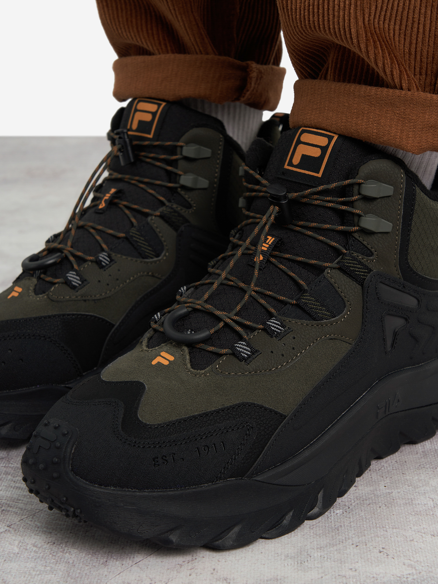 фото Кроссовки утепленные мужские fila bounder, черный