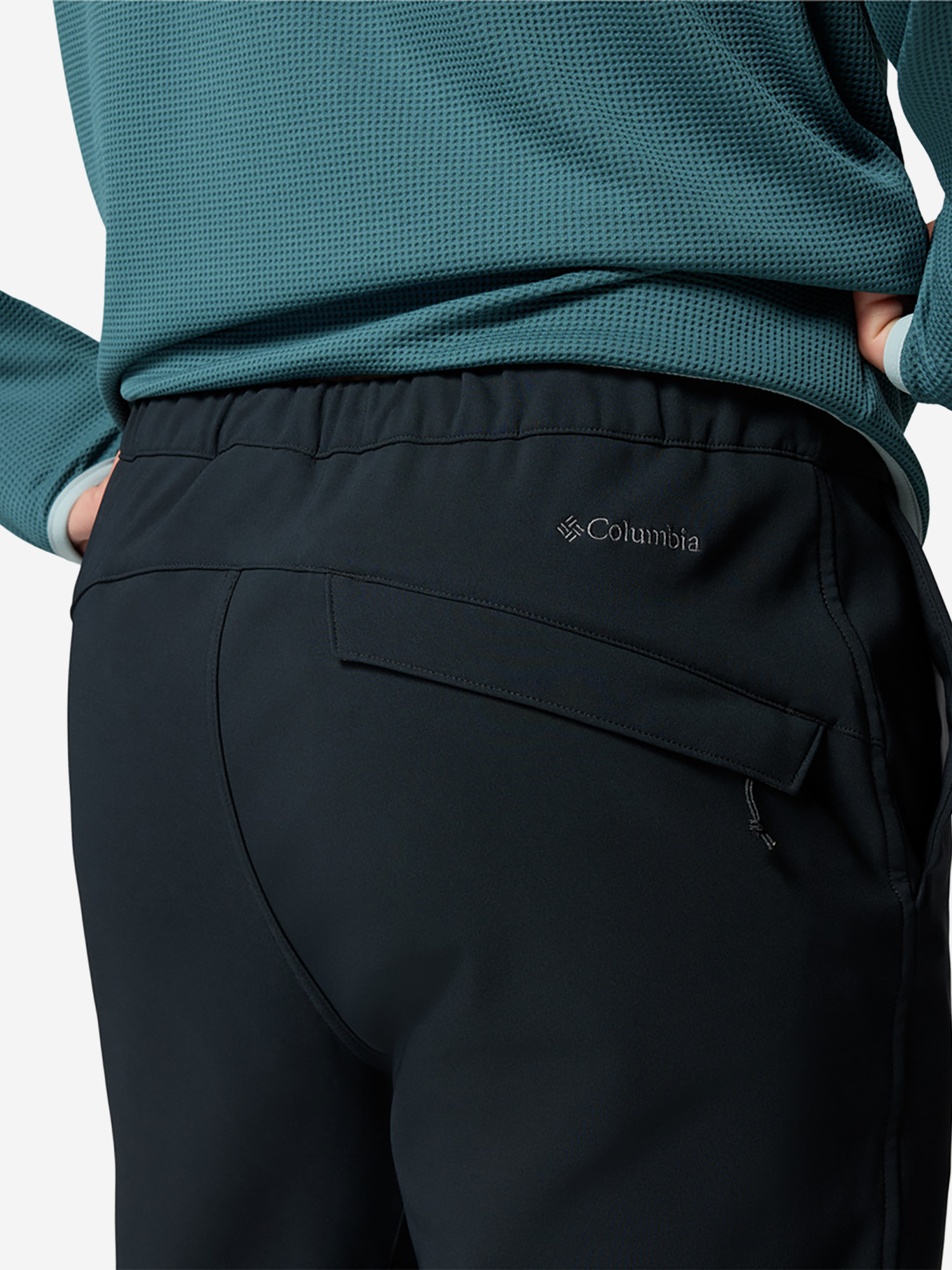 фото Брюки софтшелл мужские columbia time to trail omni-heat pant, черный