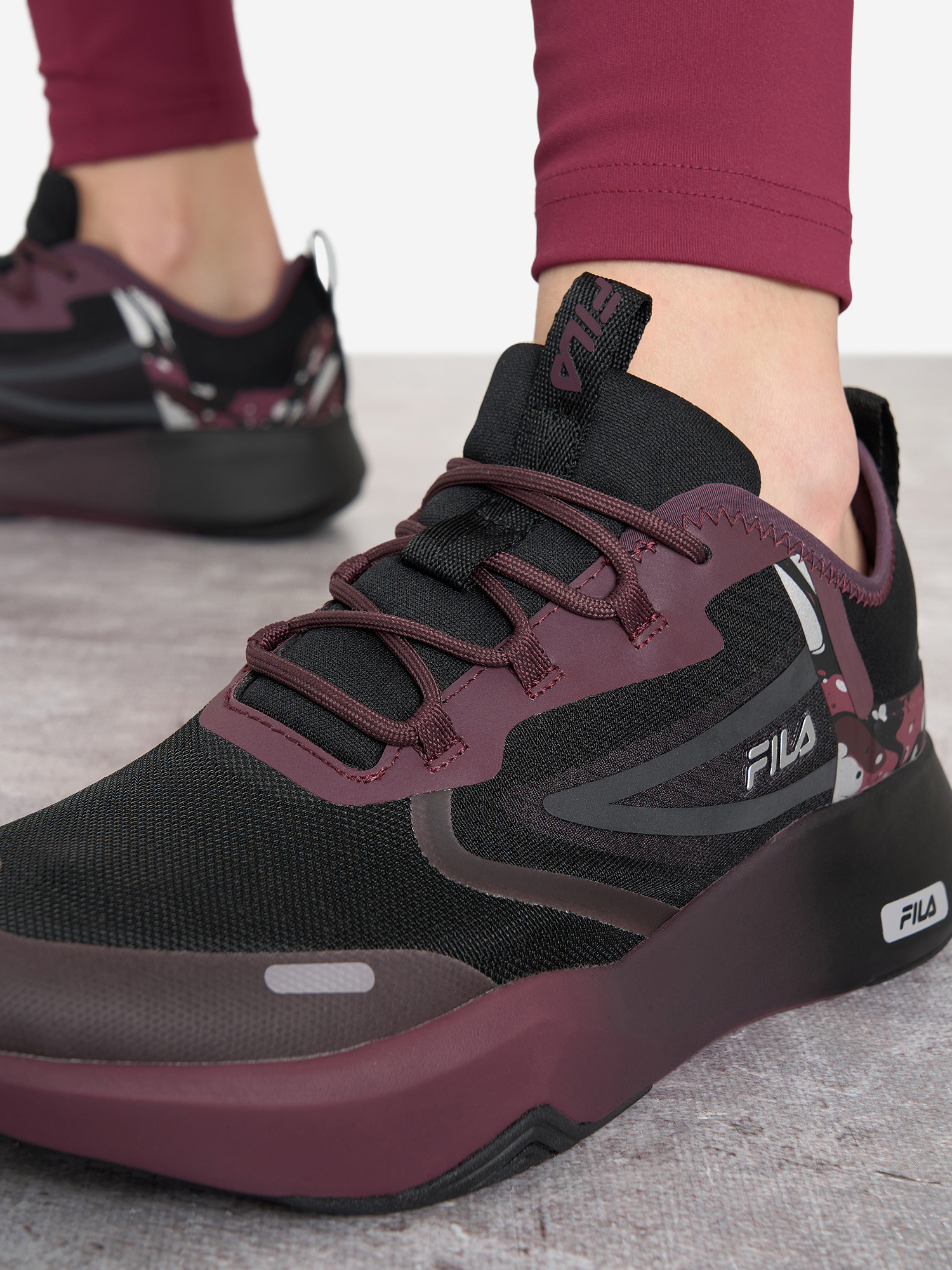 фото Кроссовки женские fila amelie, красный