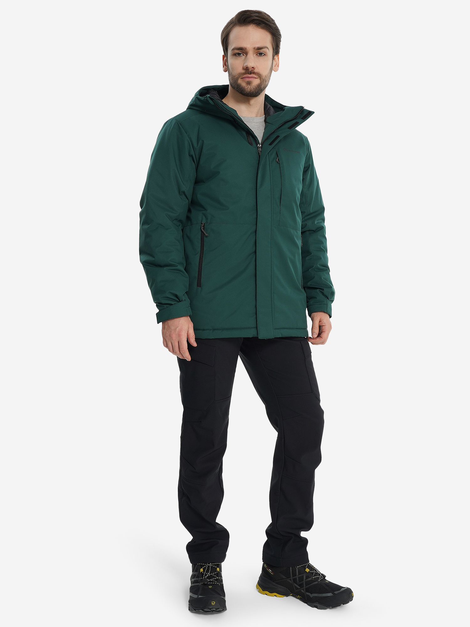 фото Куртка утепленная мужская outventure, зеленый