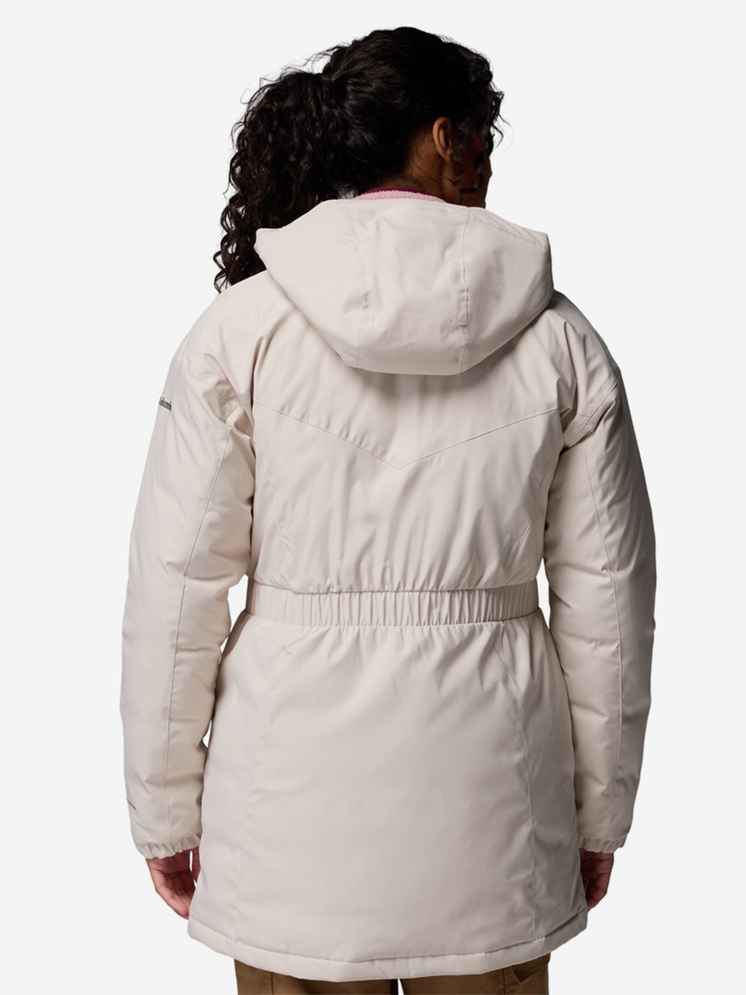 фото Парка женская columbia kennedy meadows mid down parka, бежевый