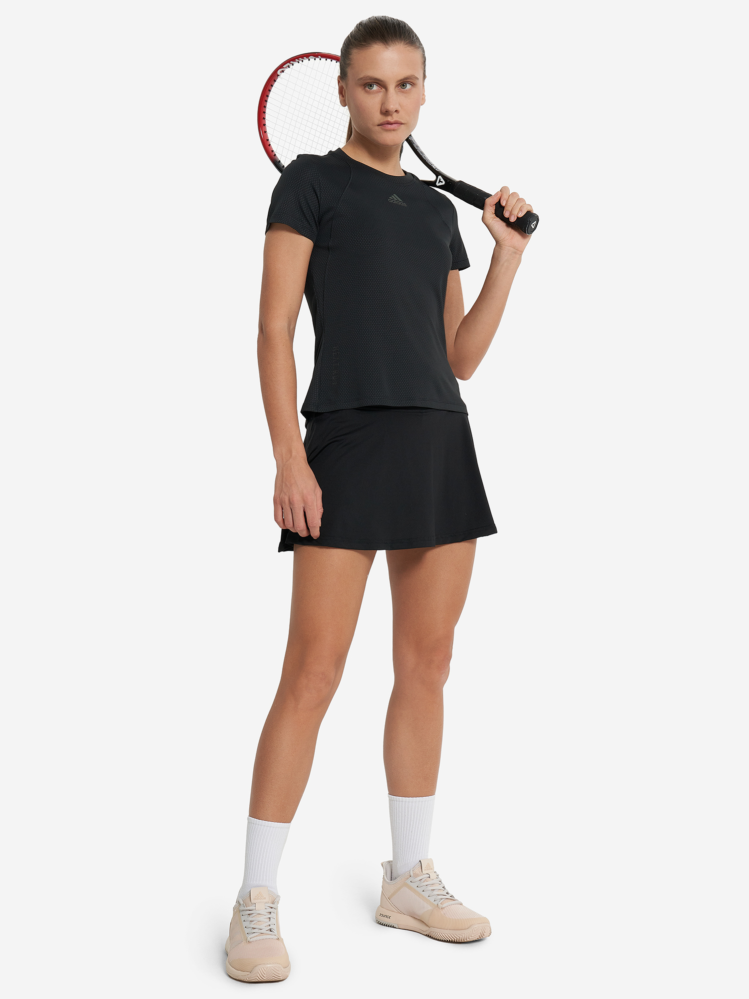 фото Юбка женская adidas club skirt, черный
