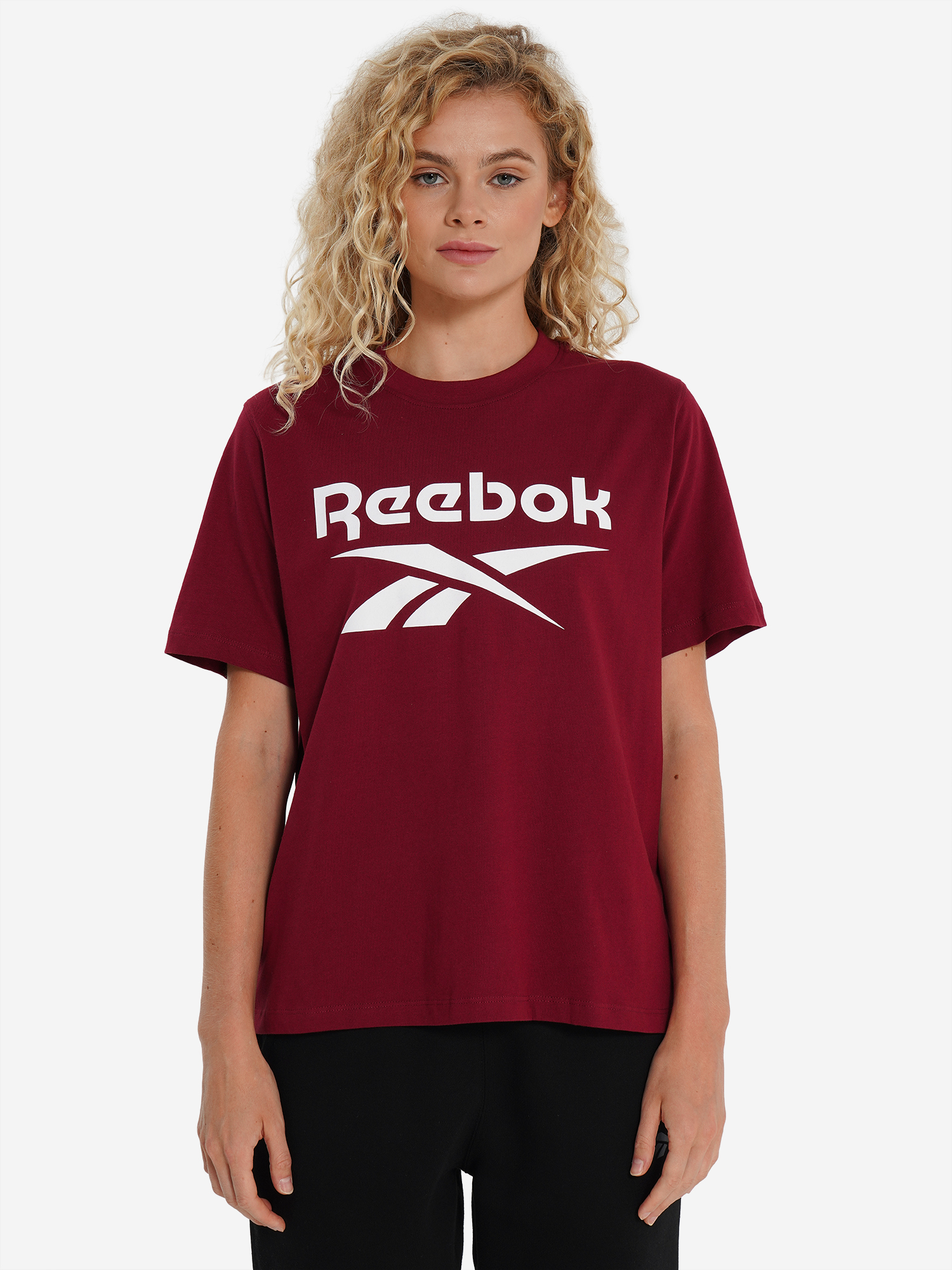фото Футболка женская reebok nova, красный