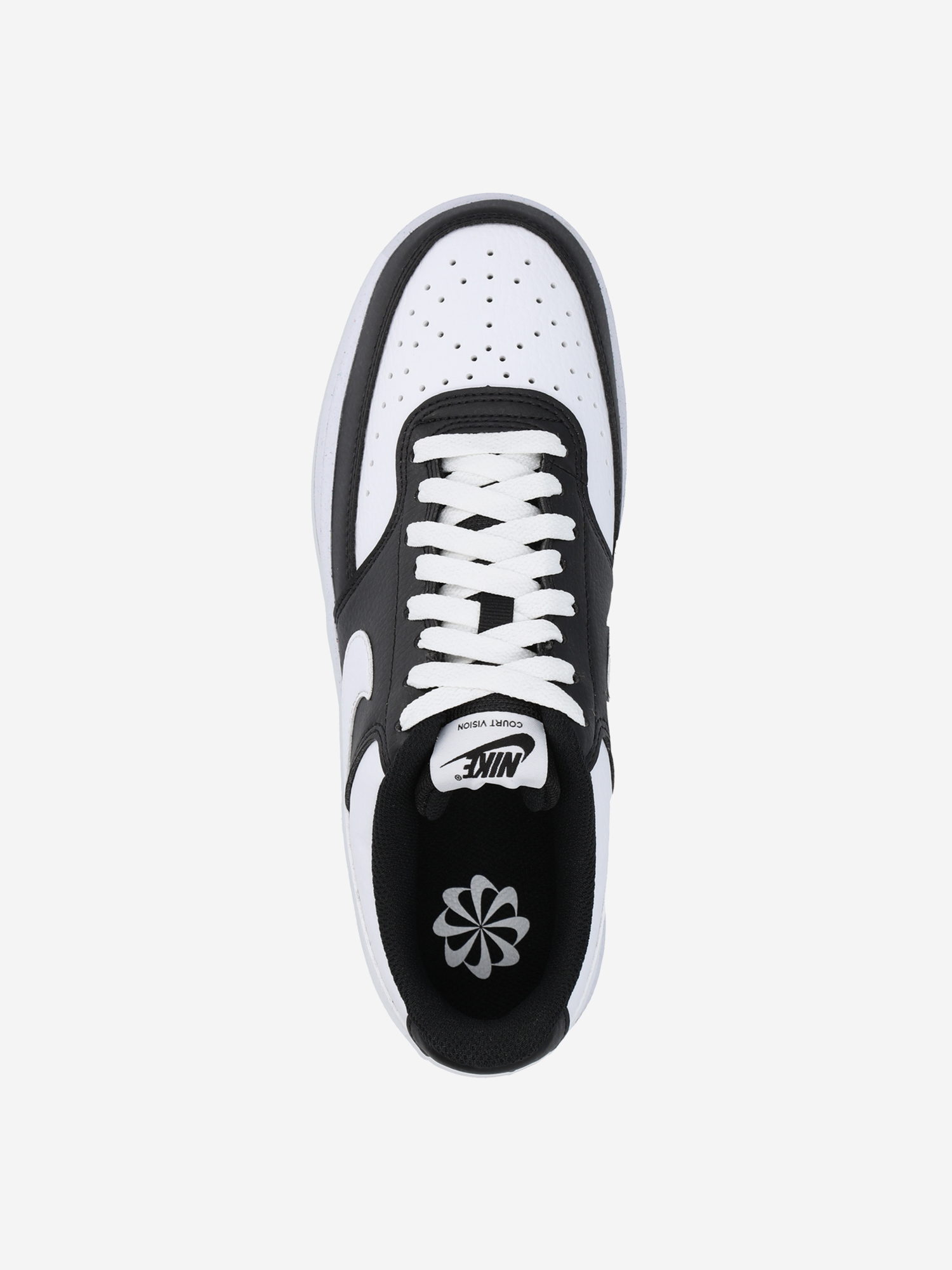 фото Кеды женские nike court vision low next nature, черный