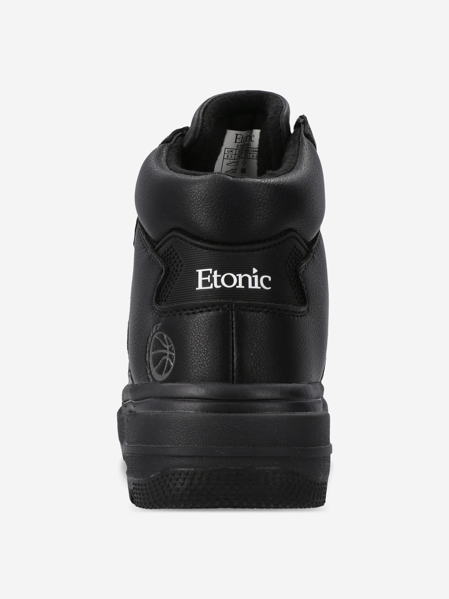 фото Кеды женские etonic basket high warm, черный