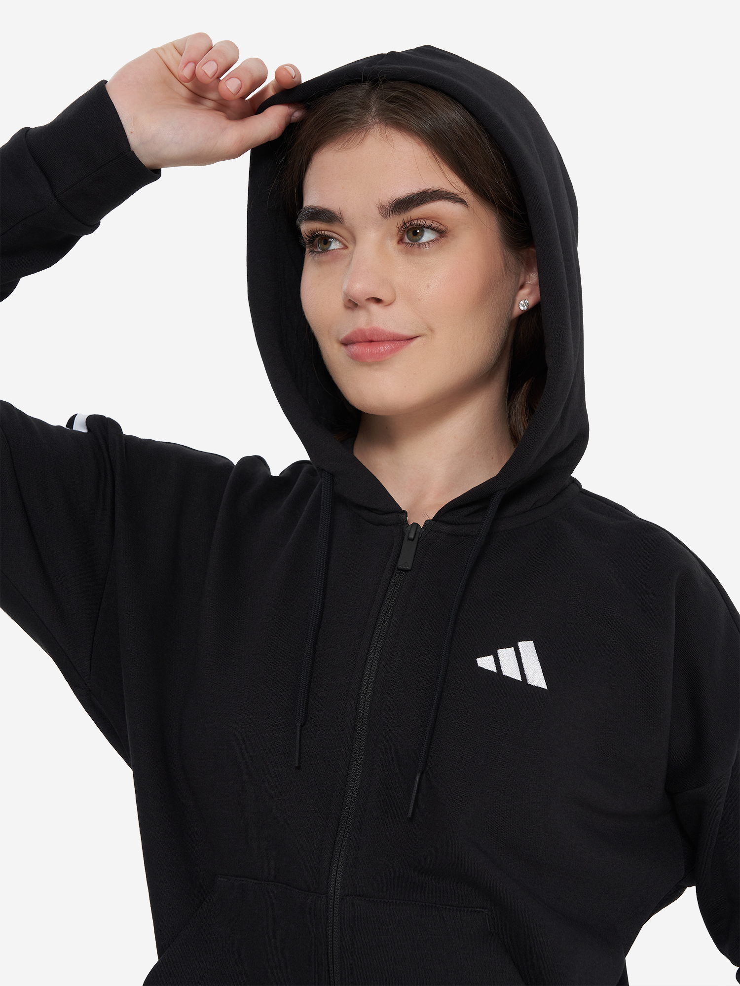 фото Толстовка женская adidas 3 s, черный