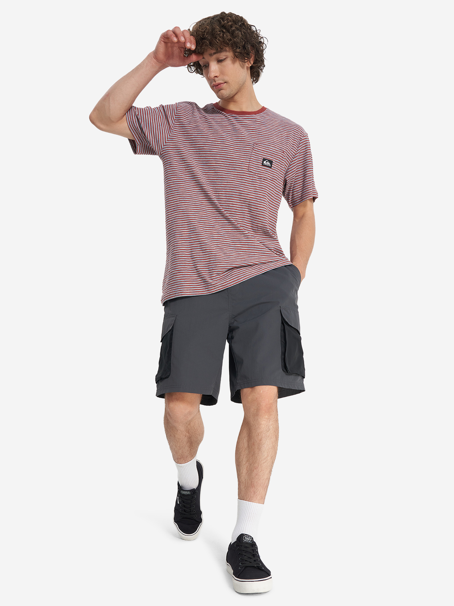 фото Футболка мужская quiksilver kentin, красный