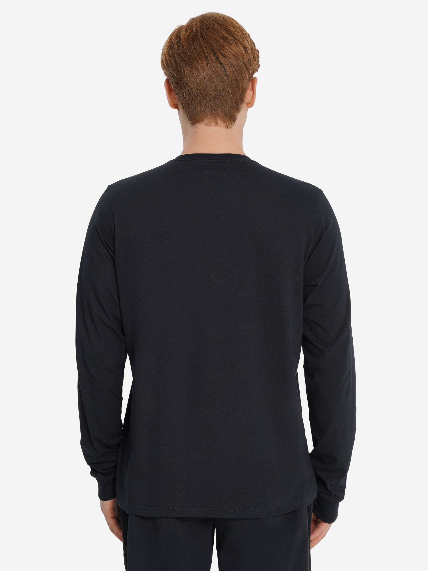 фото Лонгслив мужской columbia csc seasonal logo ls tee, черный