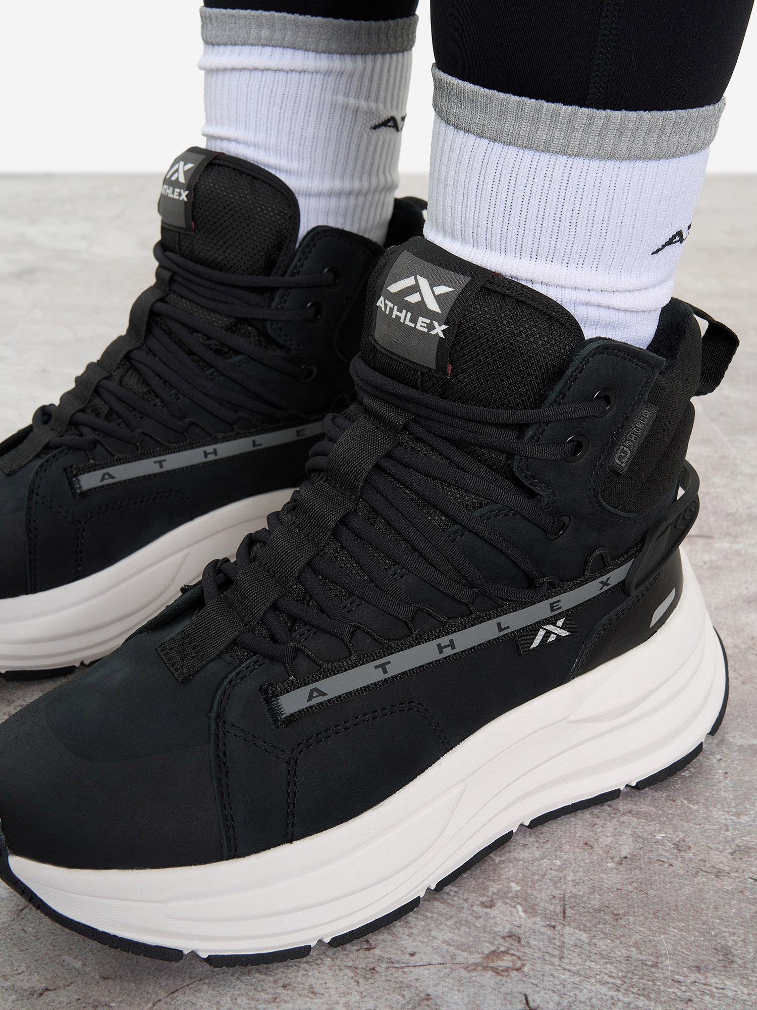 фото Ботинки утепленные женские athlex walker, черный
