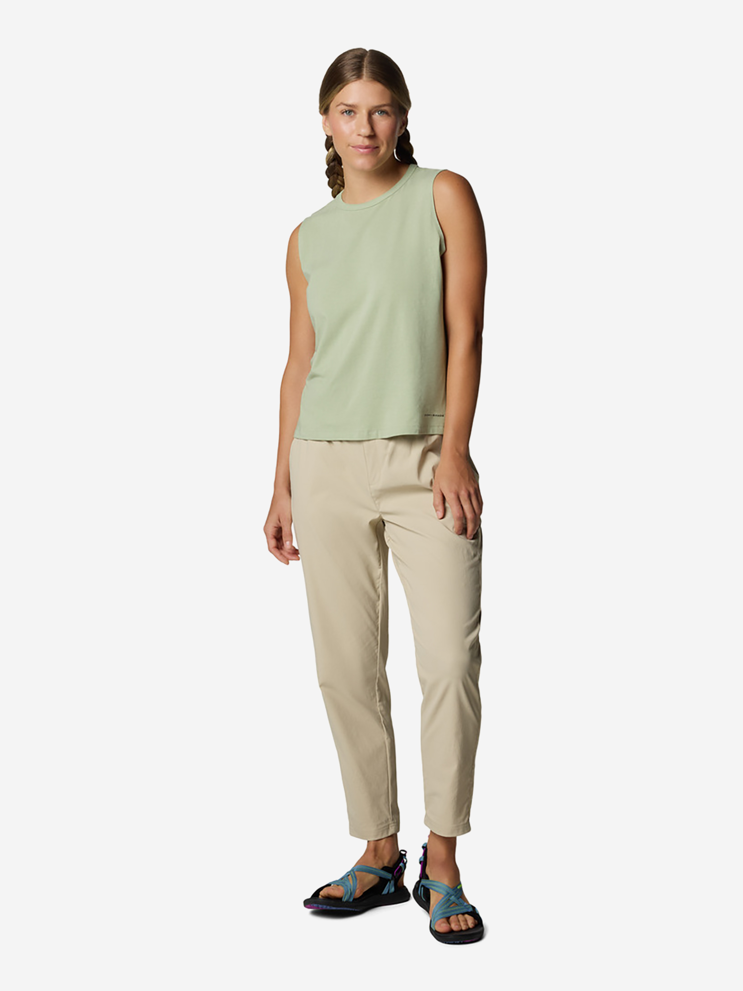 фото Брюки женские columbia cedar crest pant, бежевый