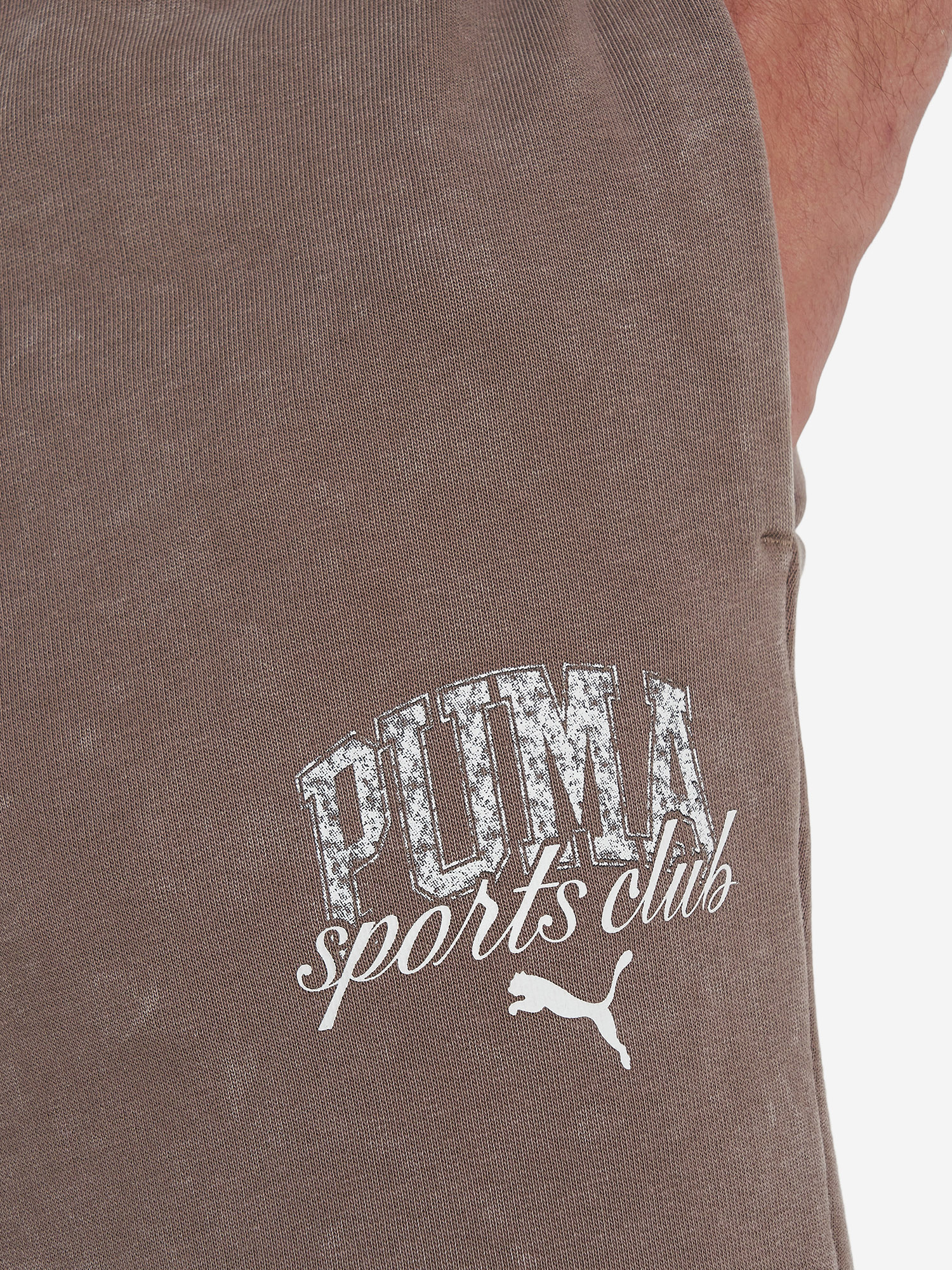 фото Брюки мужские puma class, коричневый