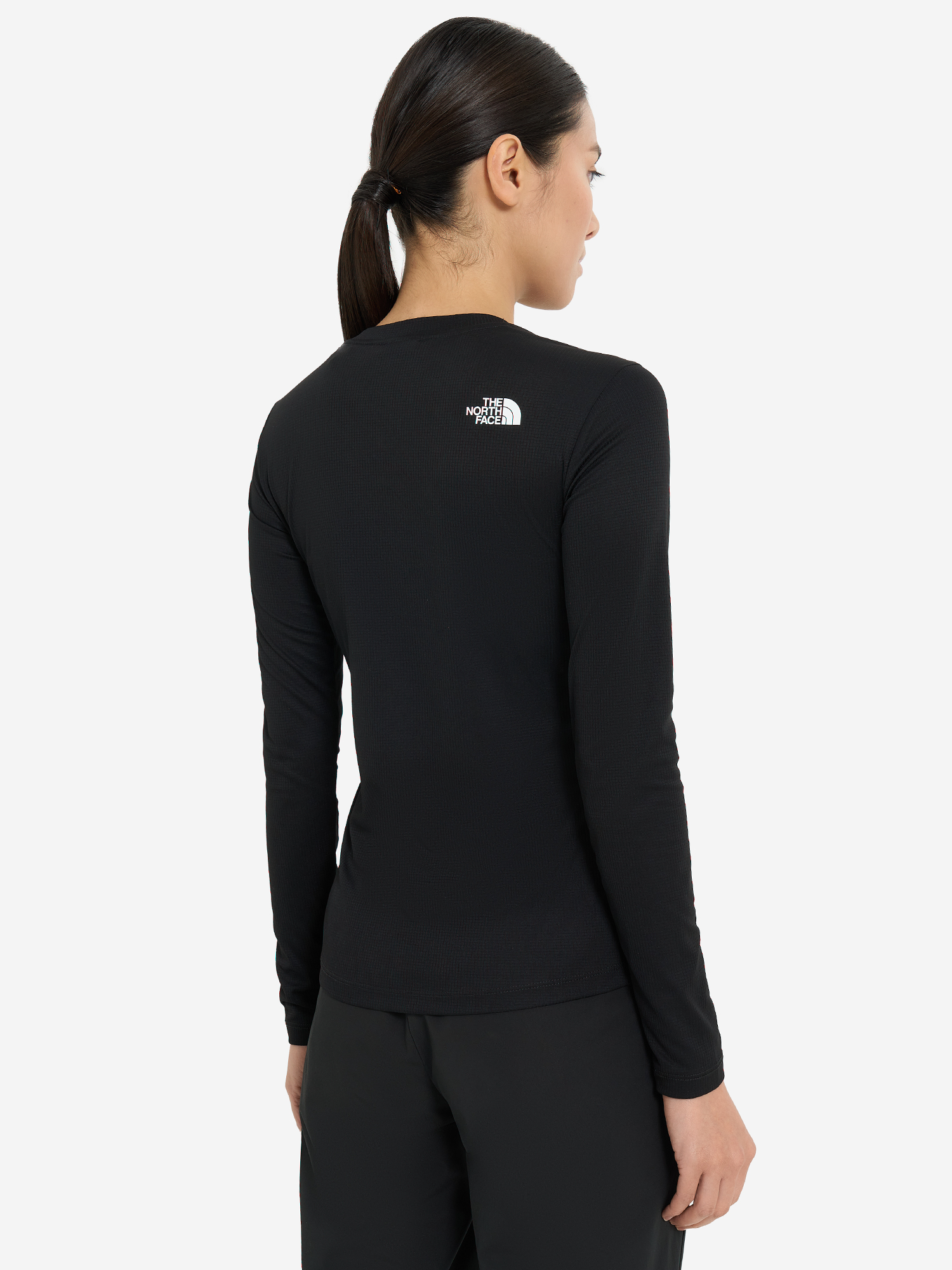 фото Лонгслив женский the north face shadow, черный