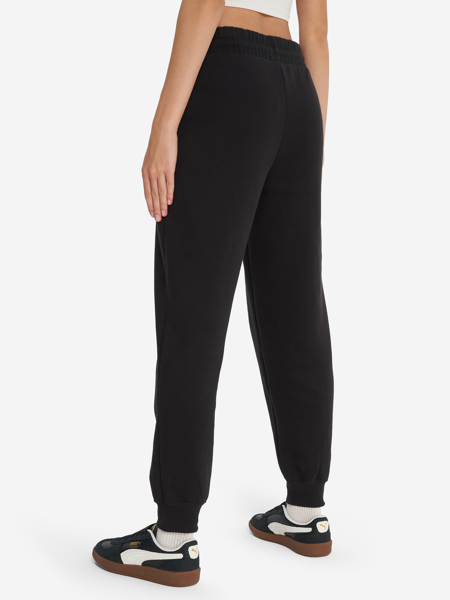 фото Брюки флисовые женские puma comfort, черный