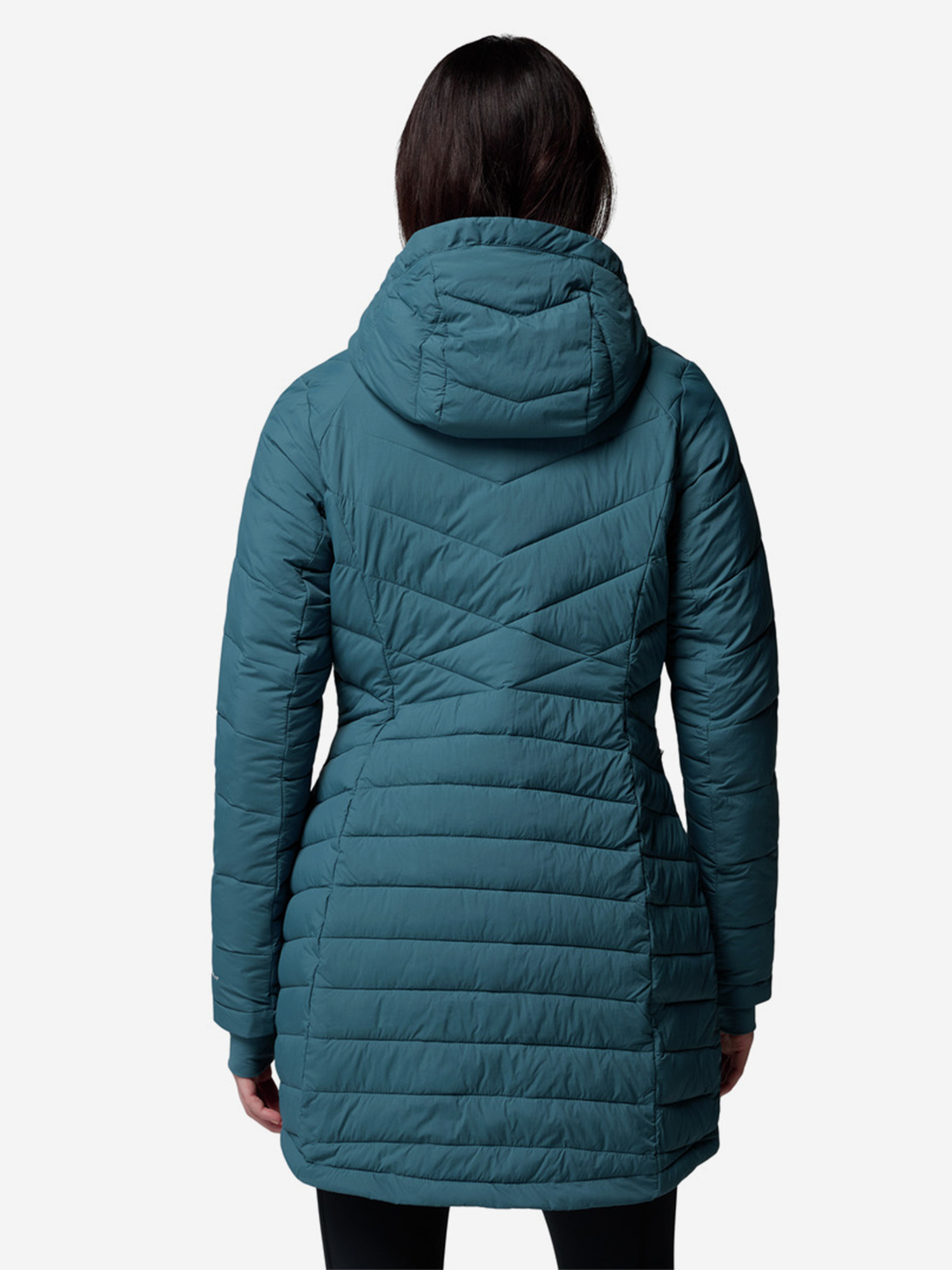 фото Куртка утепленная женская columbia joy peak ii mid jacket, голубой