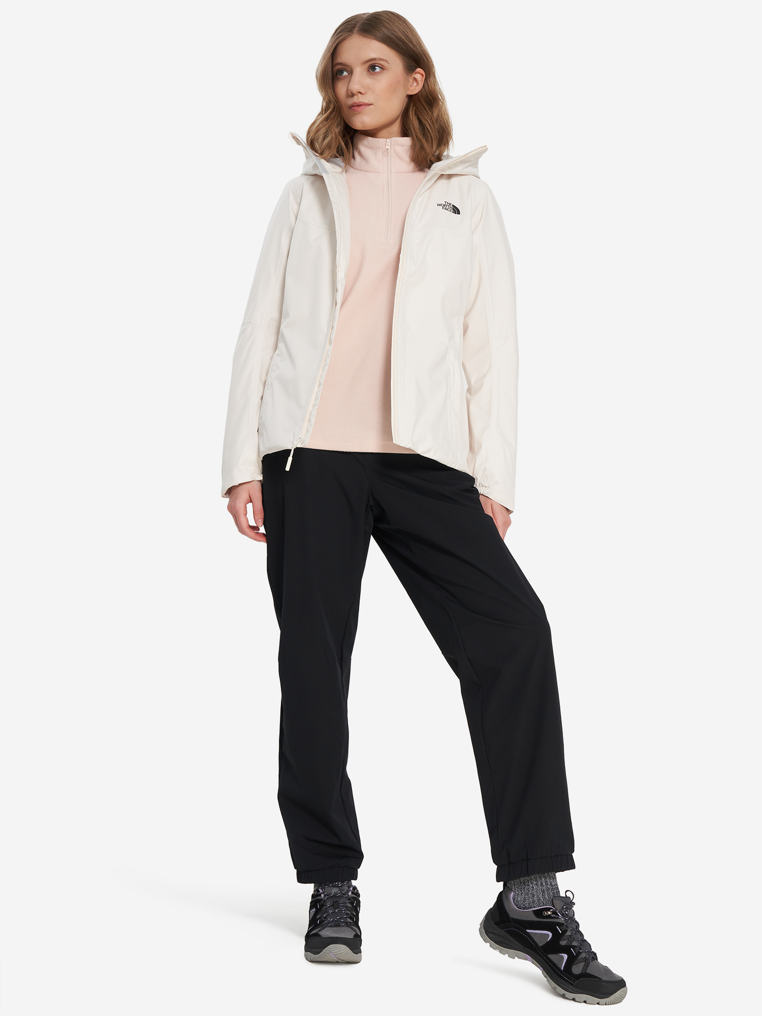 фото Куртка утепленная женская the north face quest insulated, бежевый