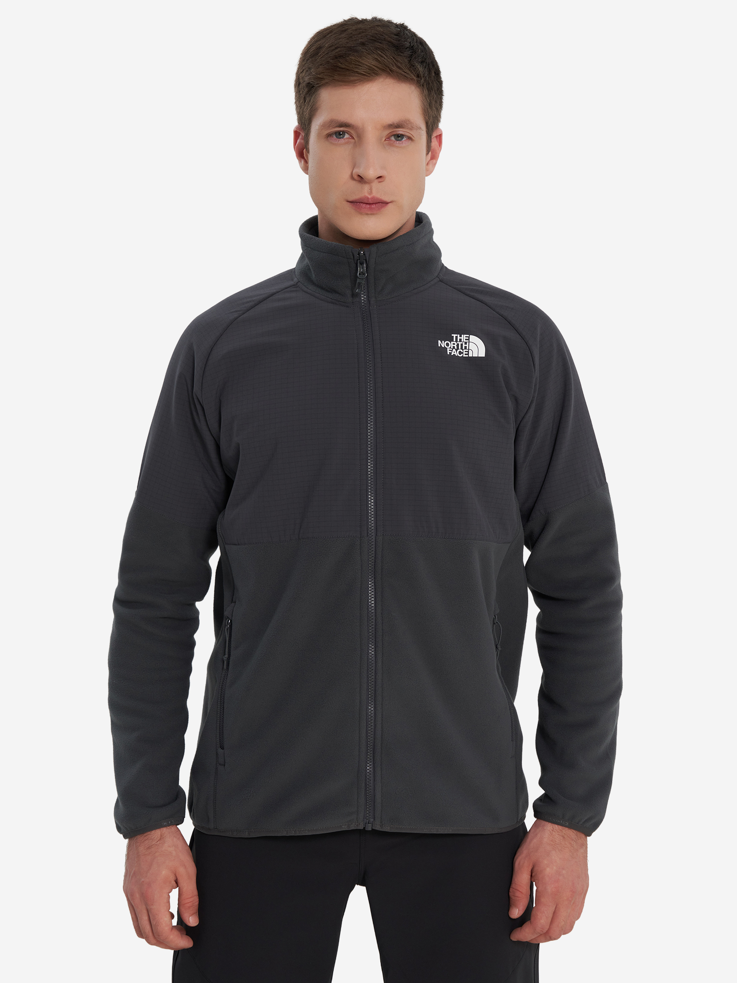 фото Толстовка мужская the north face glacier heavyweight, серый