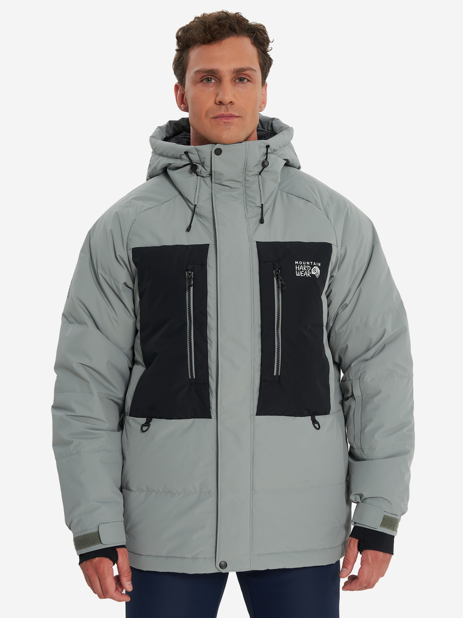 фото Пуховик мужской mountain hardwear first tracks, серый