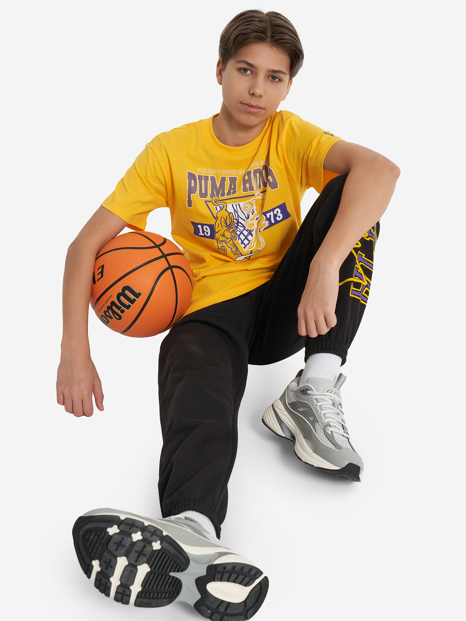 фото Футболка для мальчиков puma rival rage, желтый