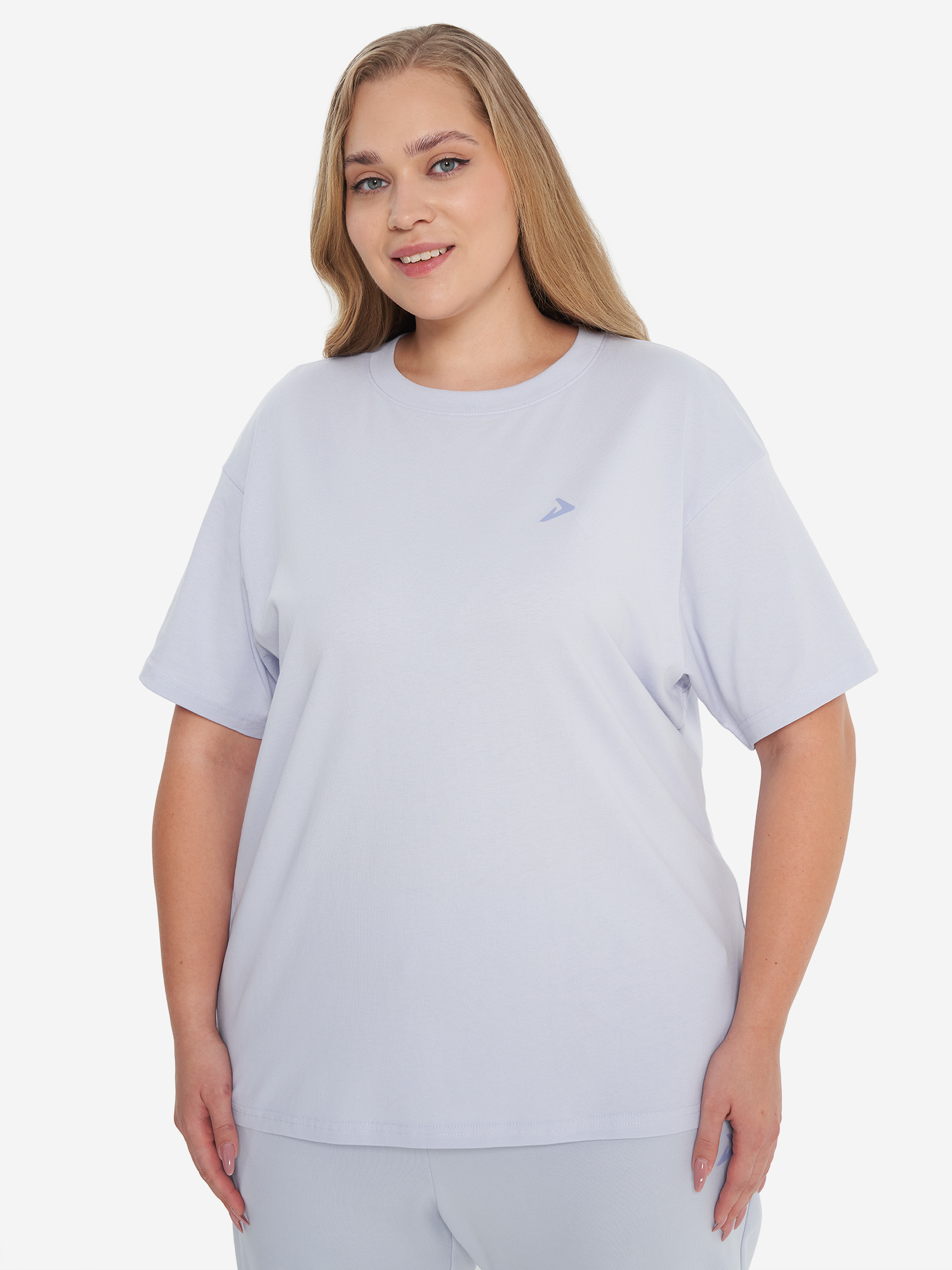 фото Футболка женская demix, plus size, фиолетовый