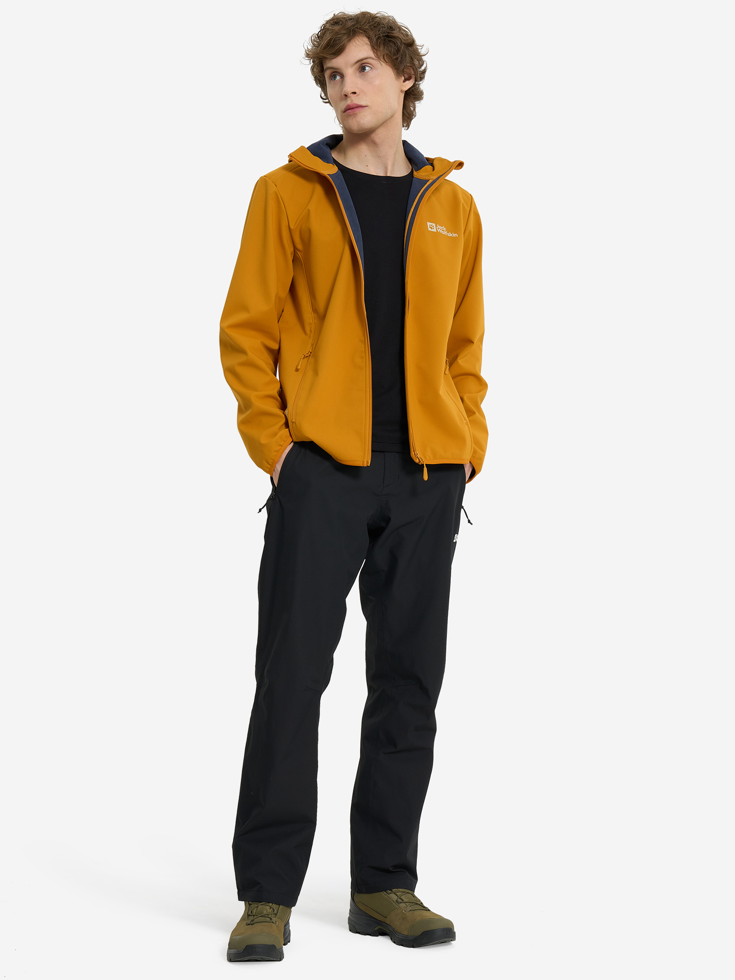 фото Брюки мужские jack wolfskin parana, черный