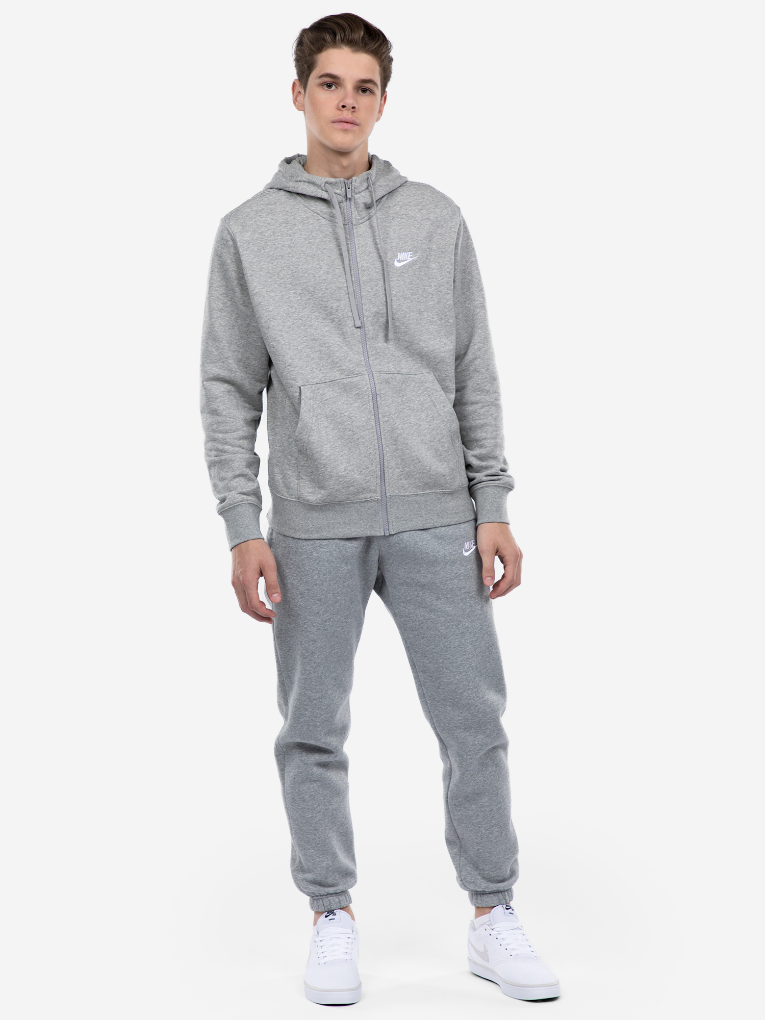 фото Толстовка мужская nike sportswear club, серый