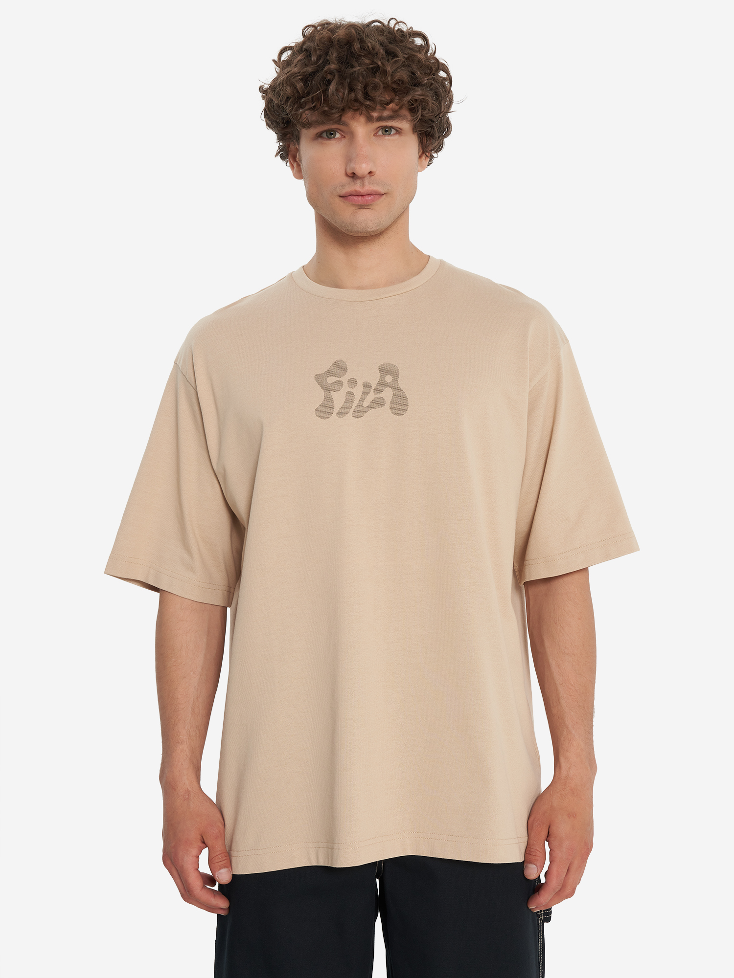 фото Футболка мужская fila, бежевый