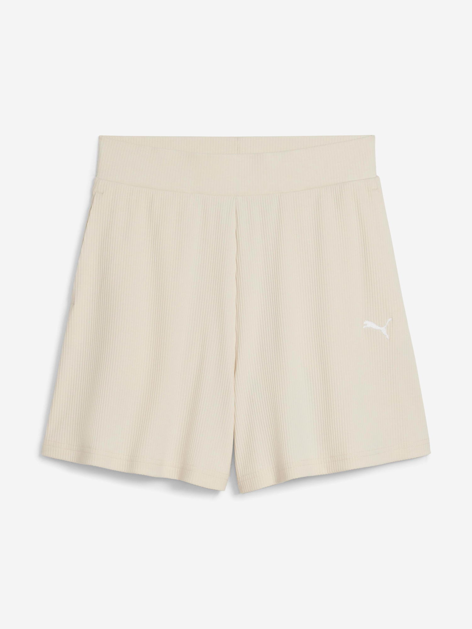 фото Шорты спортивные женские puma ess elevated, бежевый