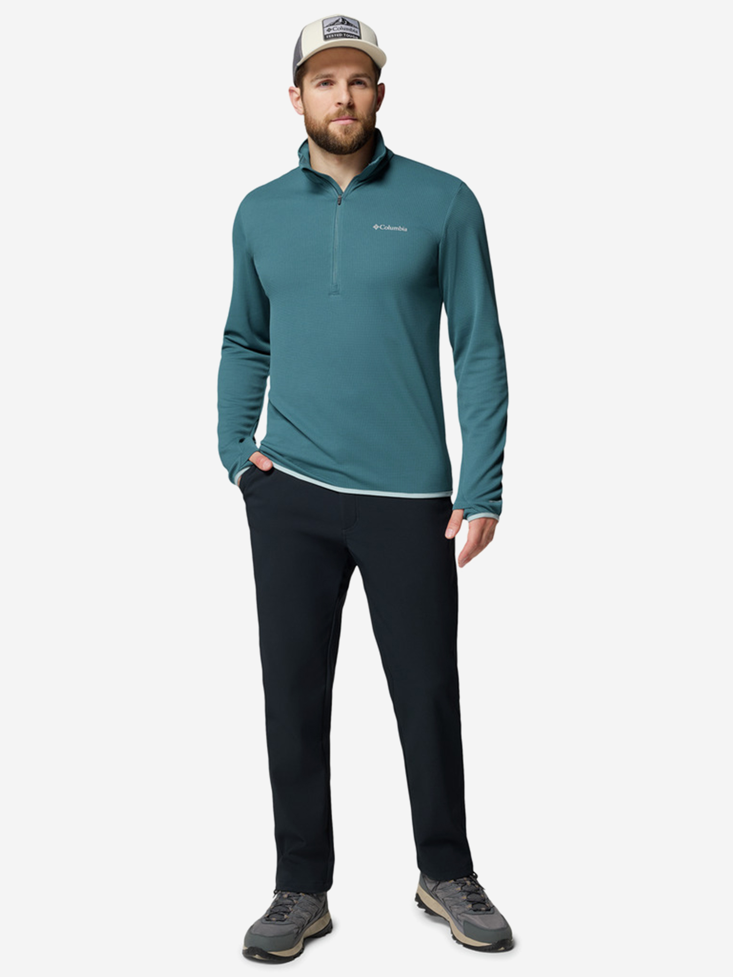 фото Брюки софтшелл мужские columbia time to trail omni-heat pant, черный