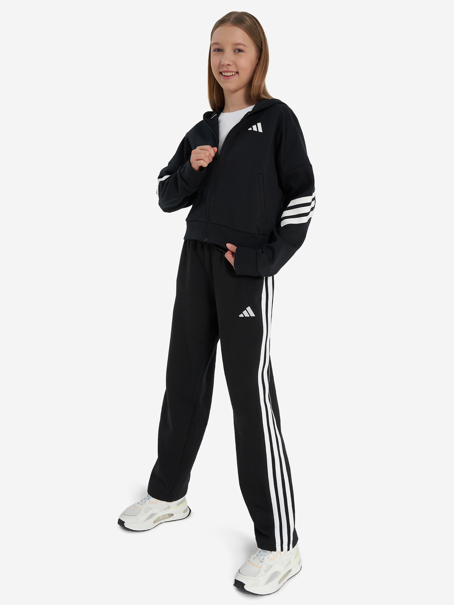 фото Толстовка для девочек adidas, черный