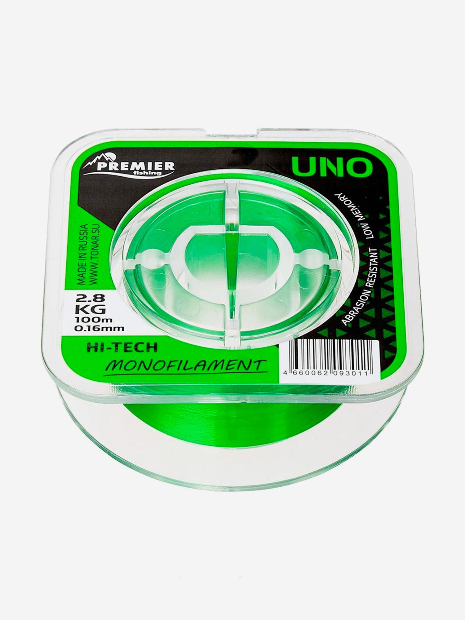 Леска для рыбалки Premier Fishing UNO Nylon 0,16мм, 100м, 2,8кг, зеленый, Зеленый
Леска для рыбалки Premier Fishing UNO Nylon 0,16мм, 100м, 2,8кг, зеленый, Зеленый