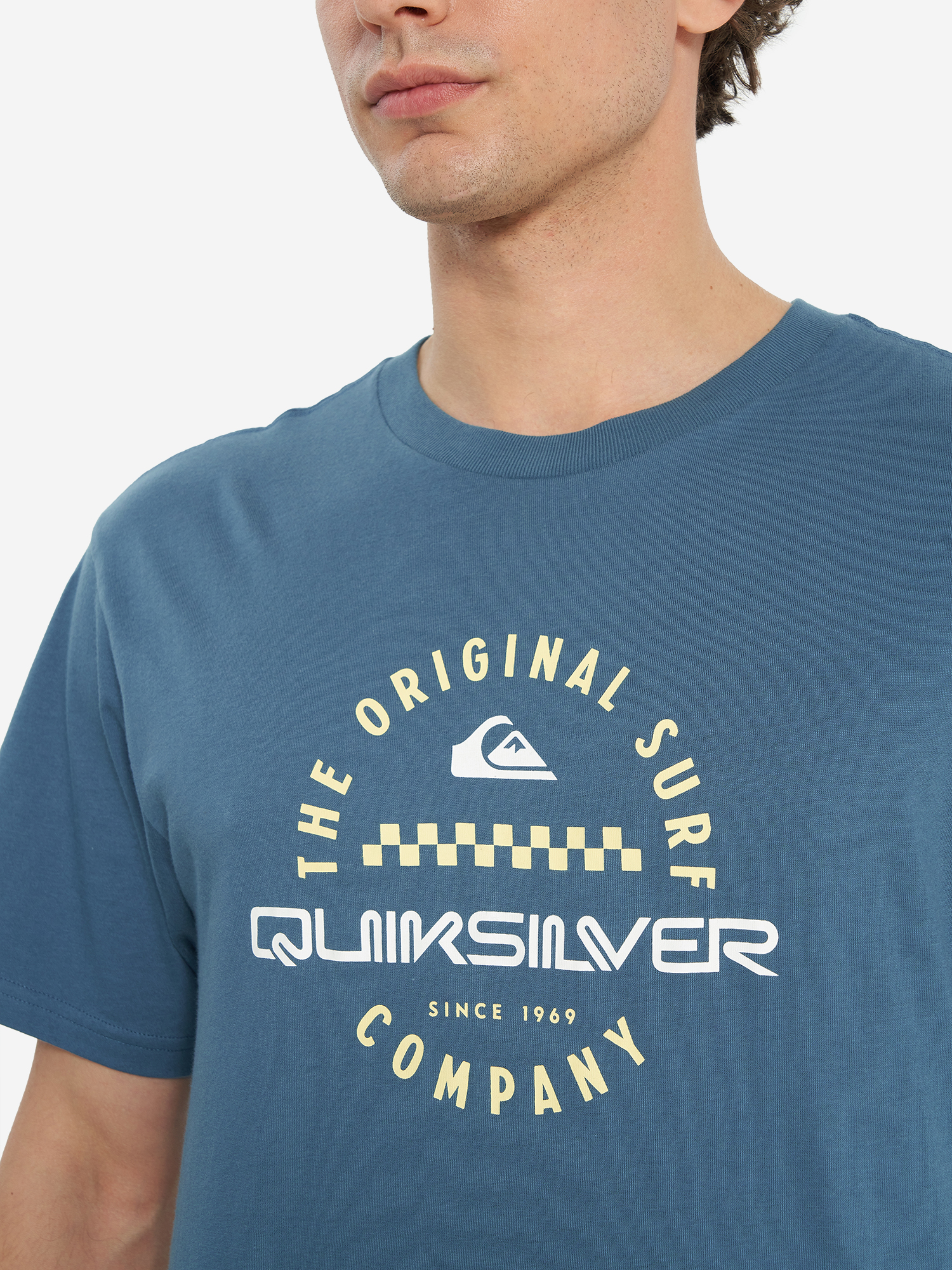фото Футболка мужская quiksilver post it, синий