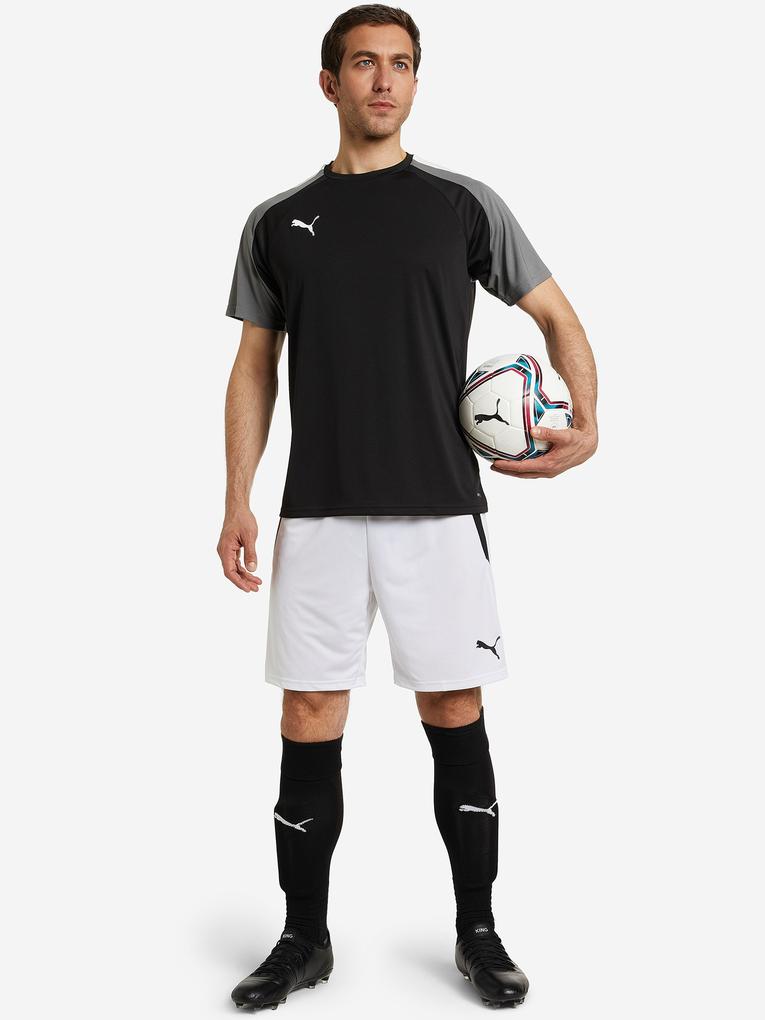 фото Шорты мужские puma teamliga, белый