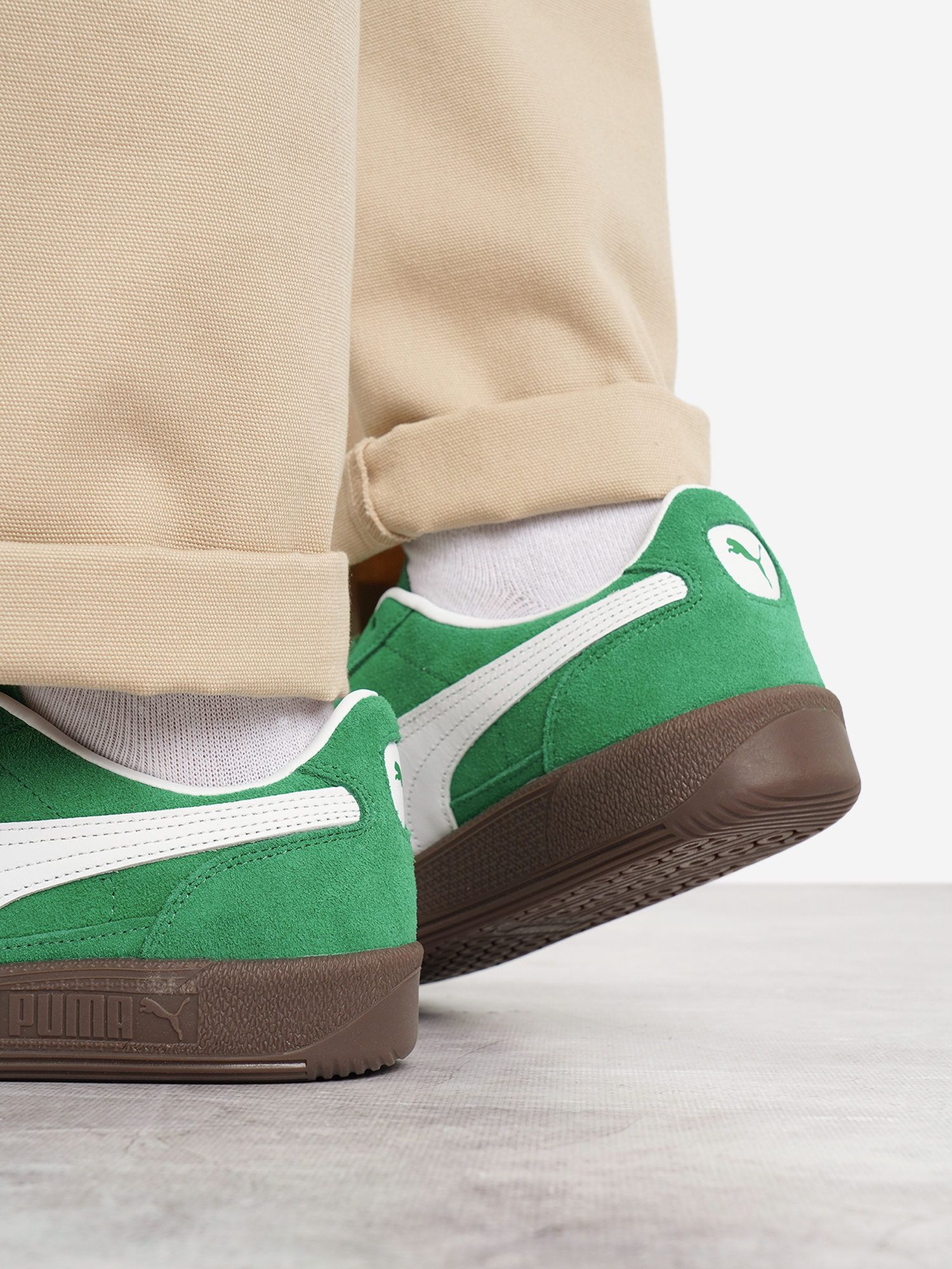 фото Кеды мужские puma palermo, зеленый