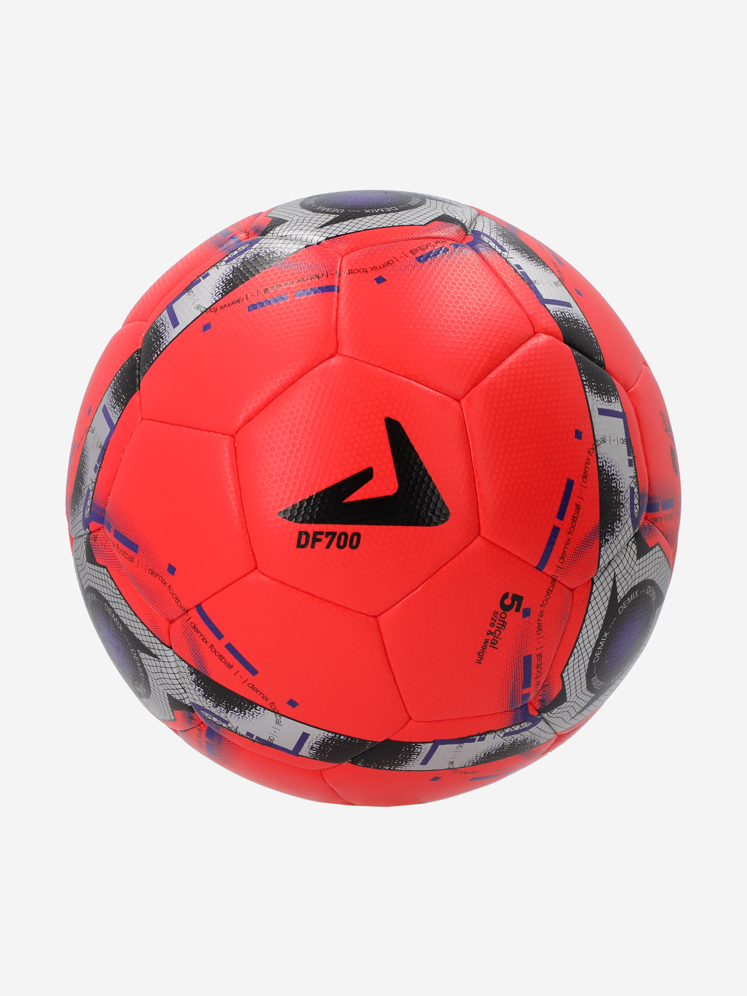 фото Мяч футбольный demix df700 hybrid fifa quality, красный