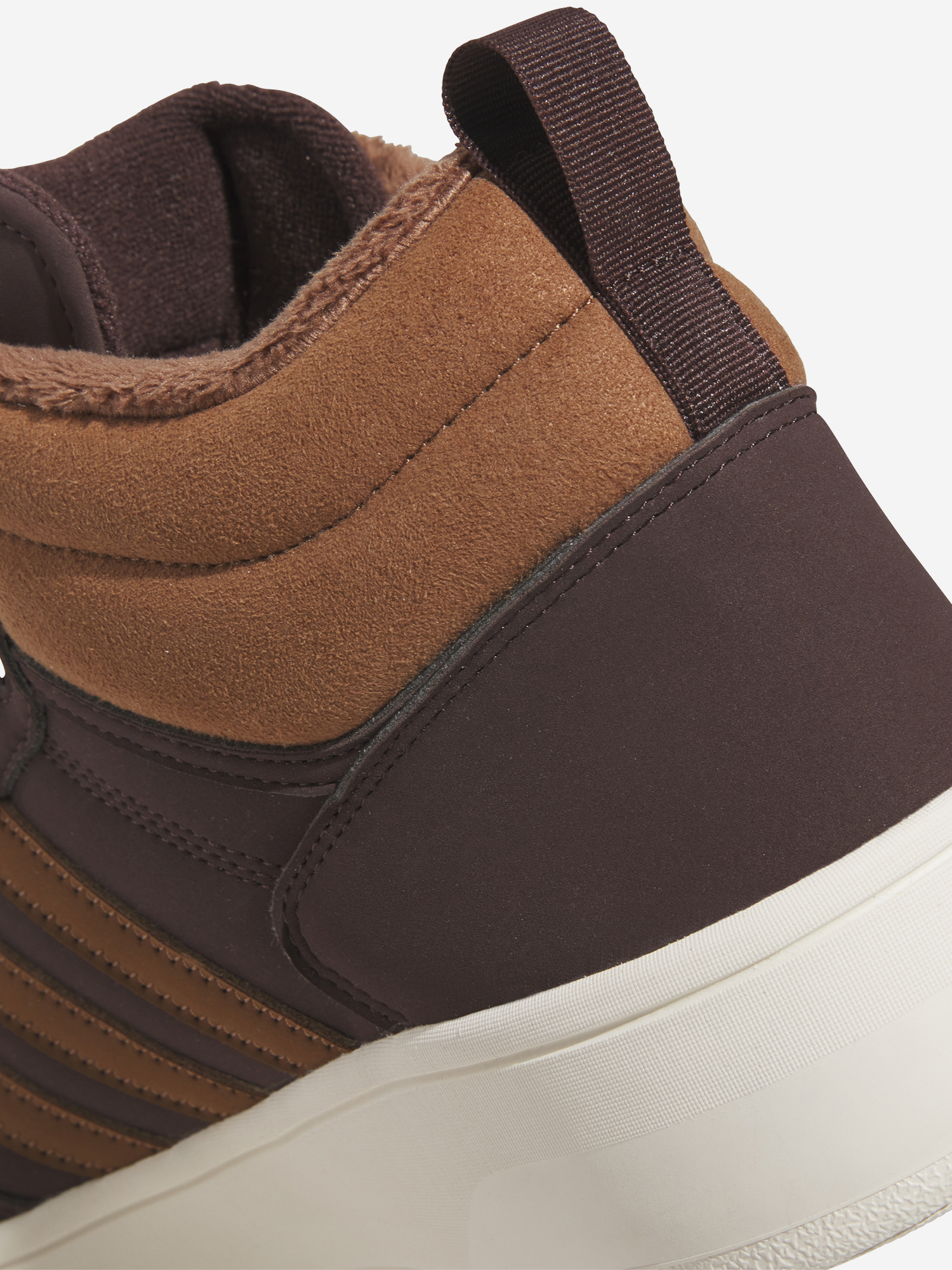 фото Кеды утепленные женские adidas hoops 4.0 winterized, коричневый
