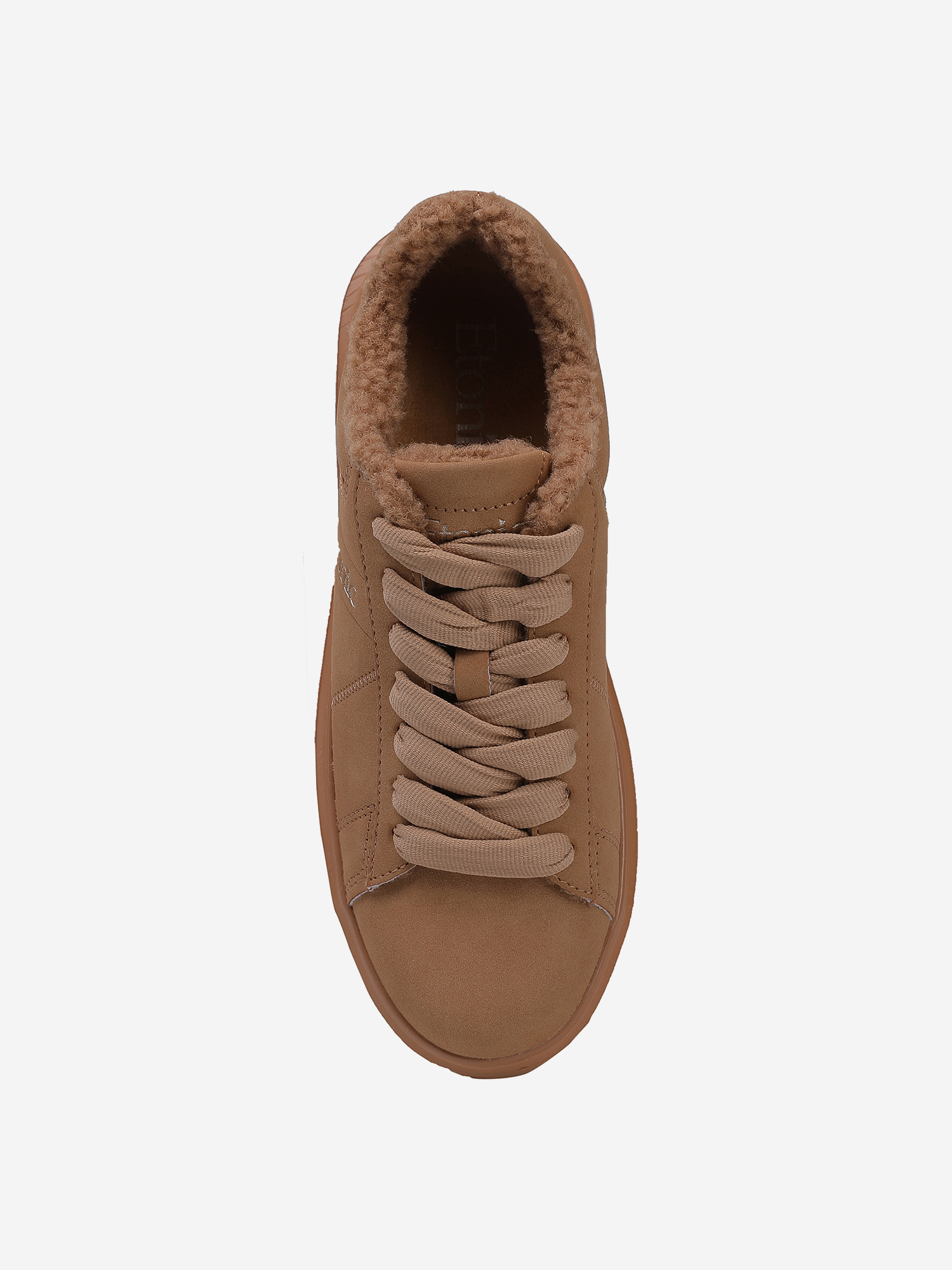 фото Кеды женские etonic yancy fur, коричневый
