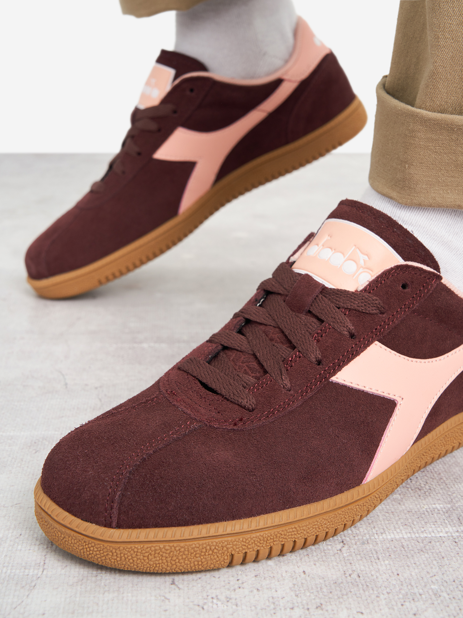 фото Кроссовки женские diadora tokyo, коричневый
